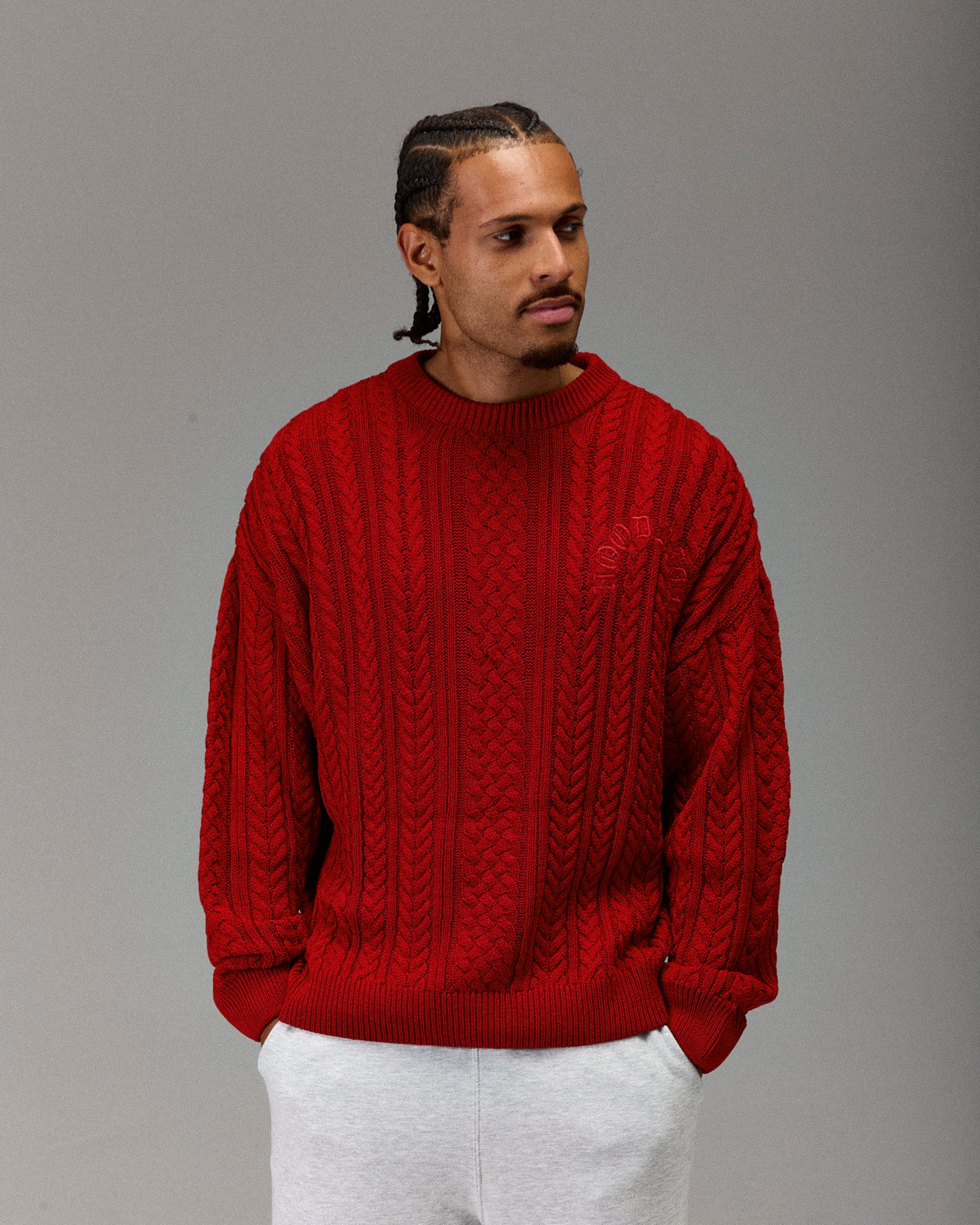 The Winner's Circle Knitwear Sweater - Fiery Red - Image 4