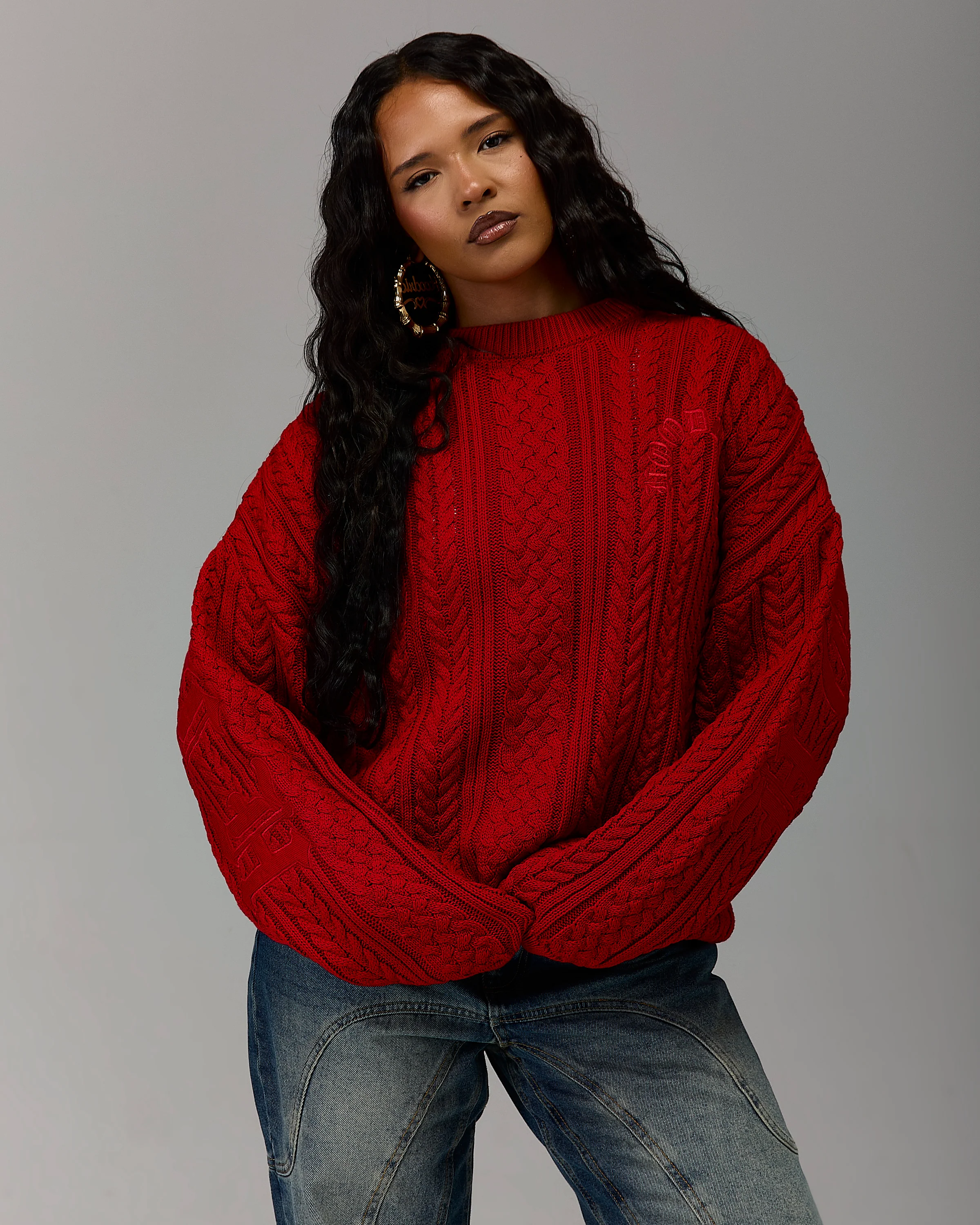 The Winner's Circle Knitwear Sweater - Fiery Red - Image 7