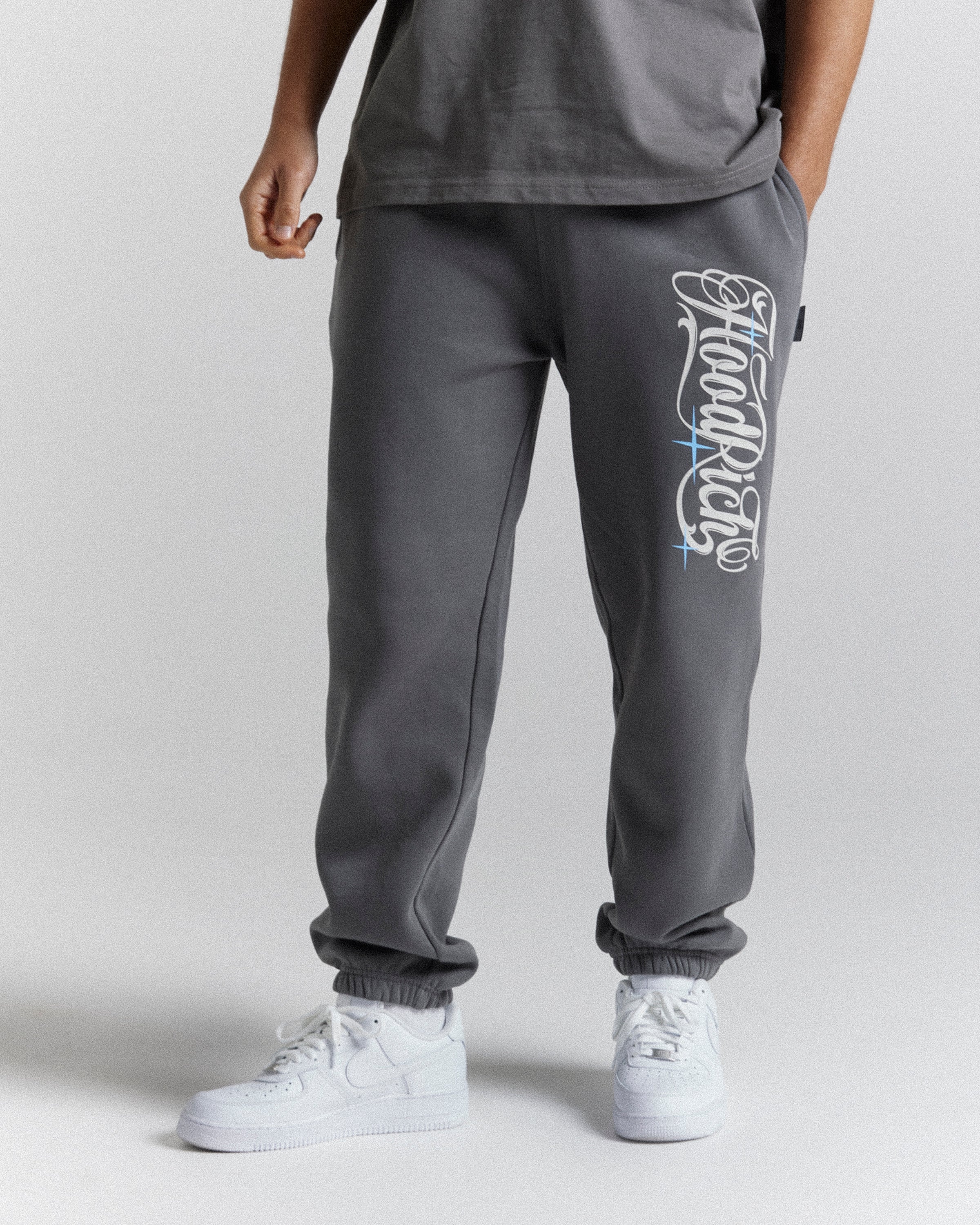 Legacy Oversized Jogger - Greys/White/Blue - Image 3