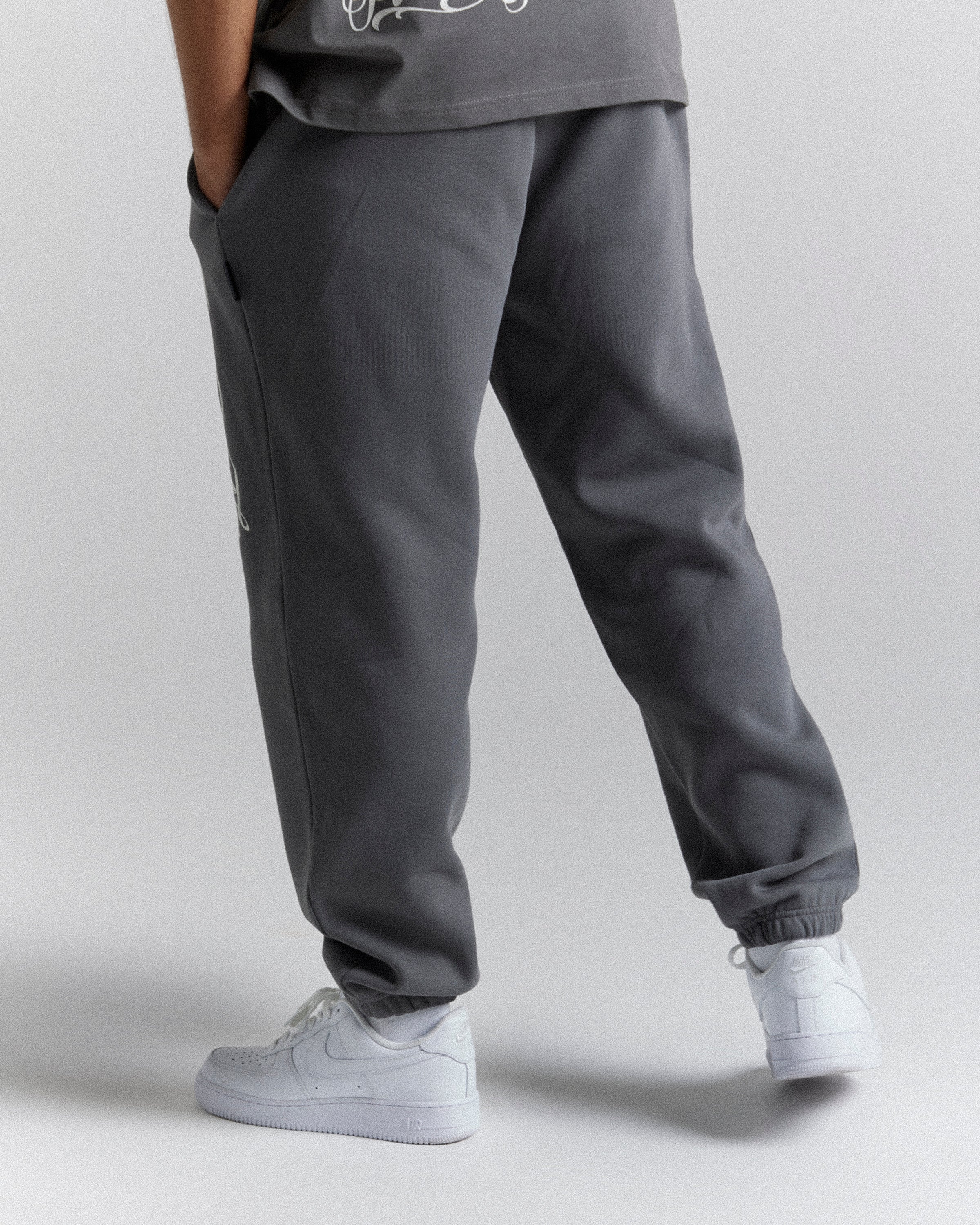 Legacy Oversized Jogger - Greys/White/Blue - Image 6