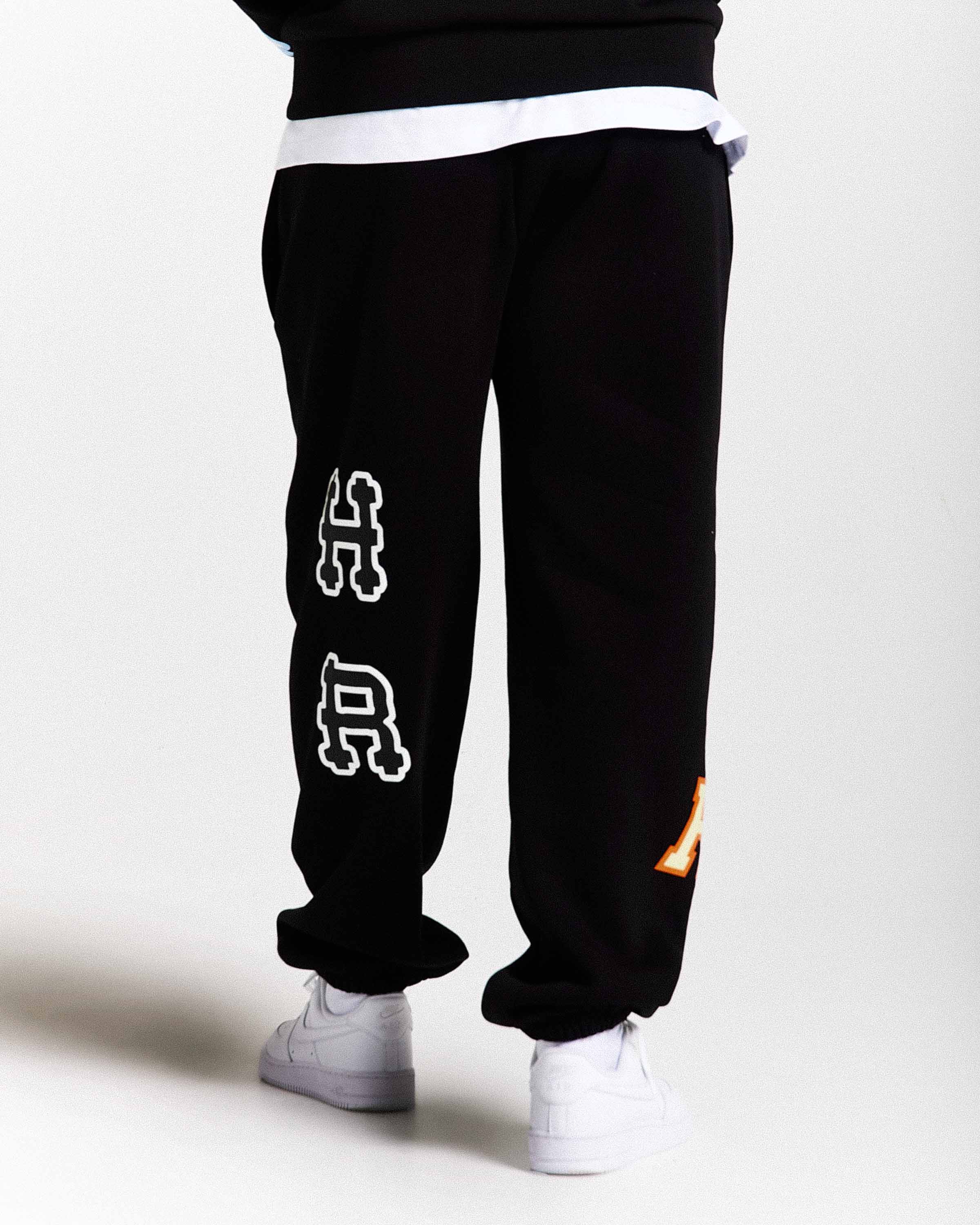 Loony Oversized Joggers - Black/White - Image 5
