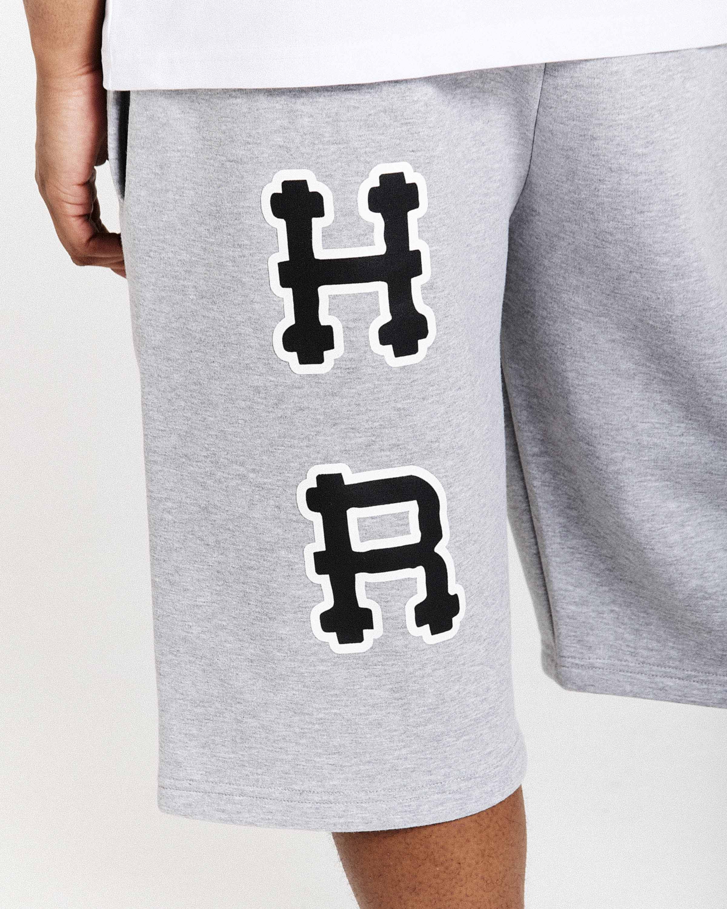 Loony Oversized Shorts - Dark Grey/White - Image 7