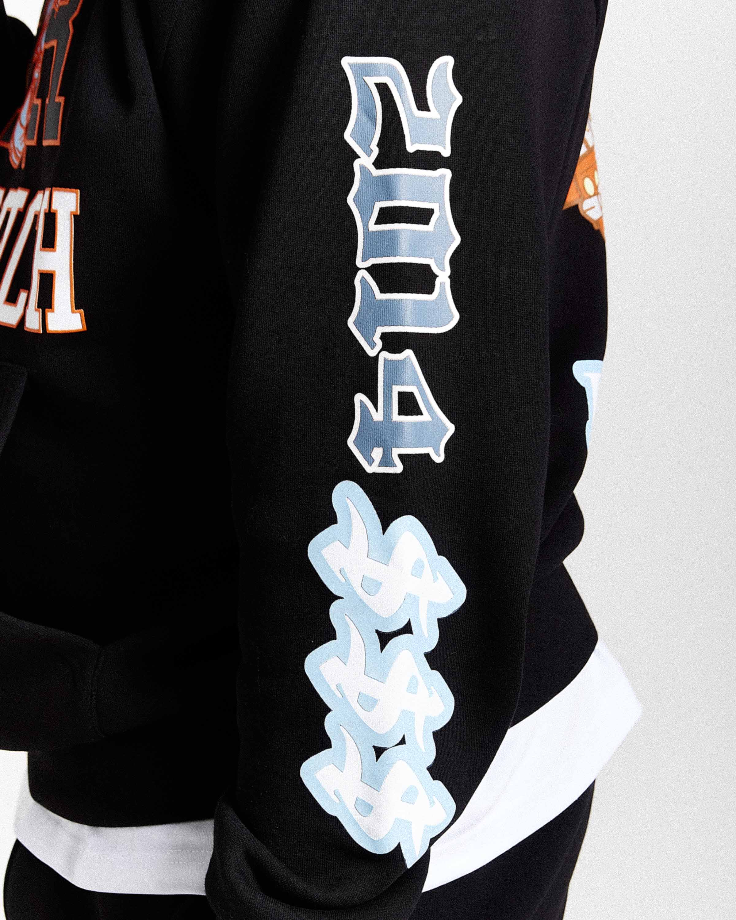 Loony Oversized Hoodie - Black/White - Image 5