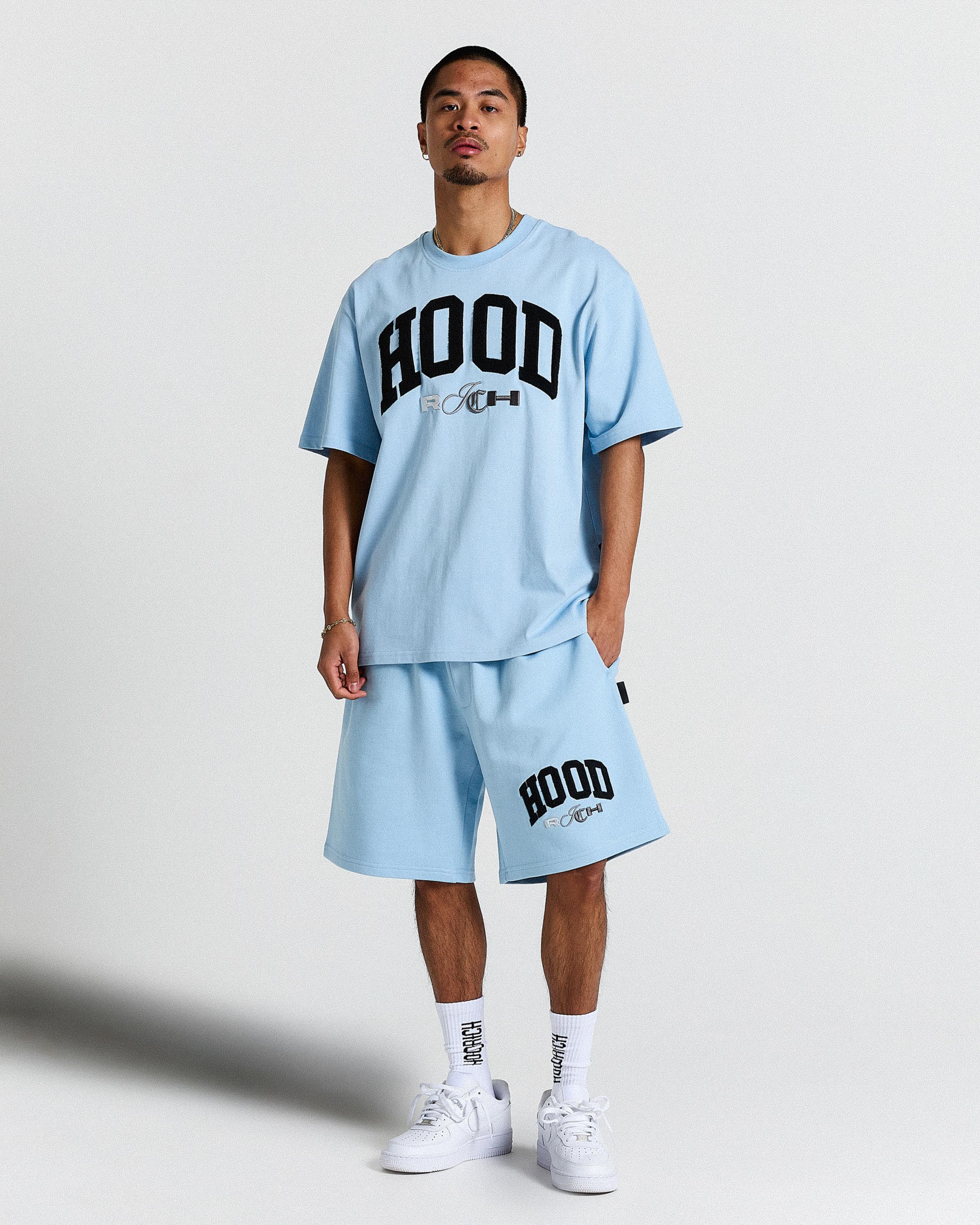 Merit Oversized T-Shirt - Blue/Black - Image 3