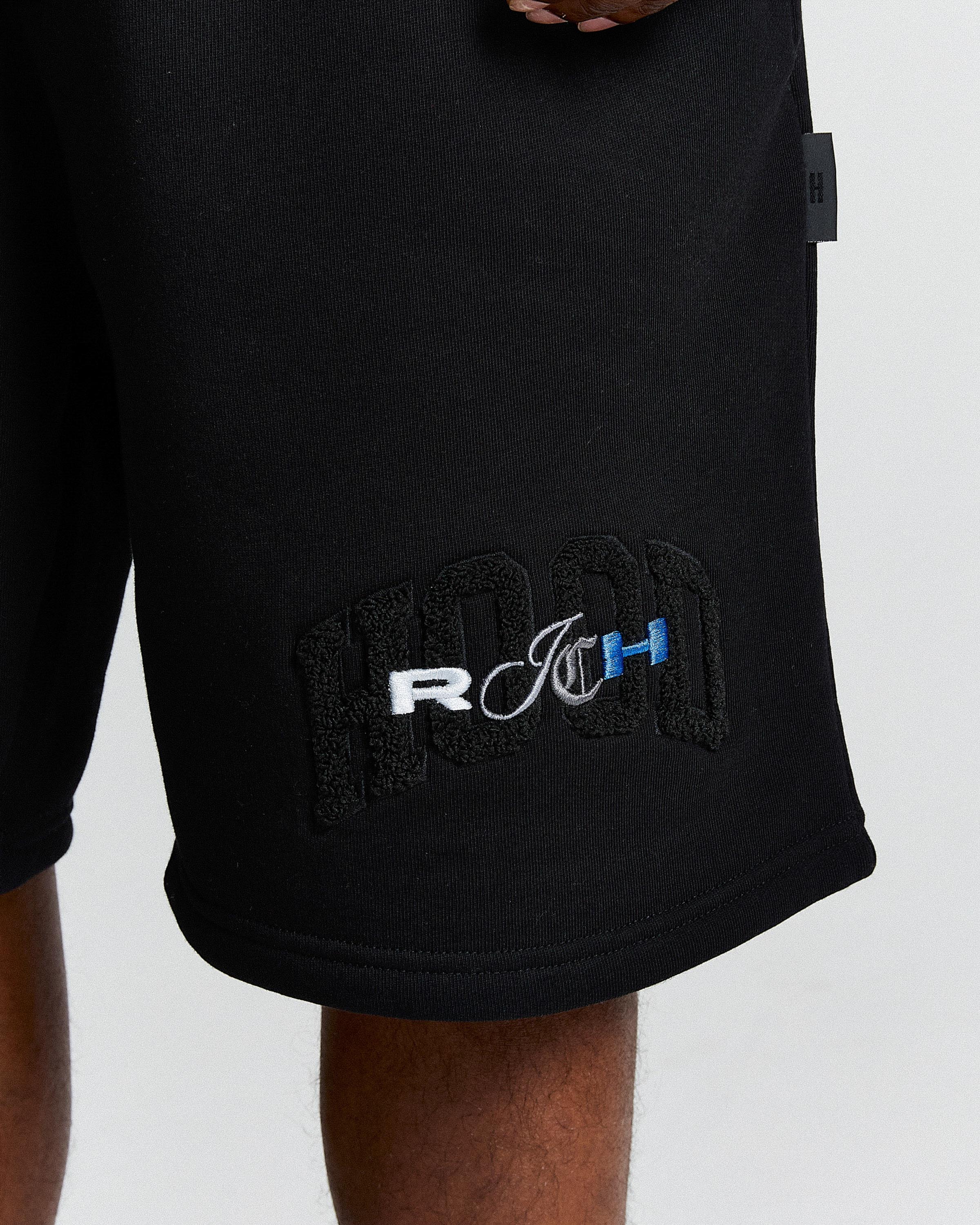 Merit Oversized Shorts - Black/Blue - Image 4