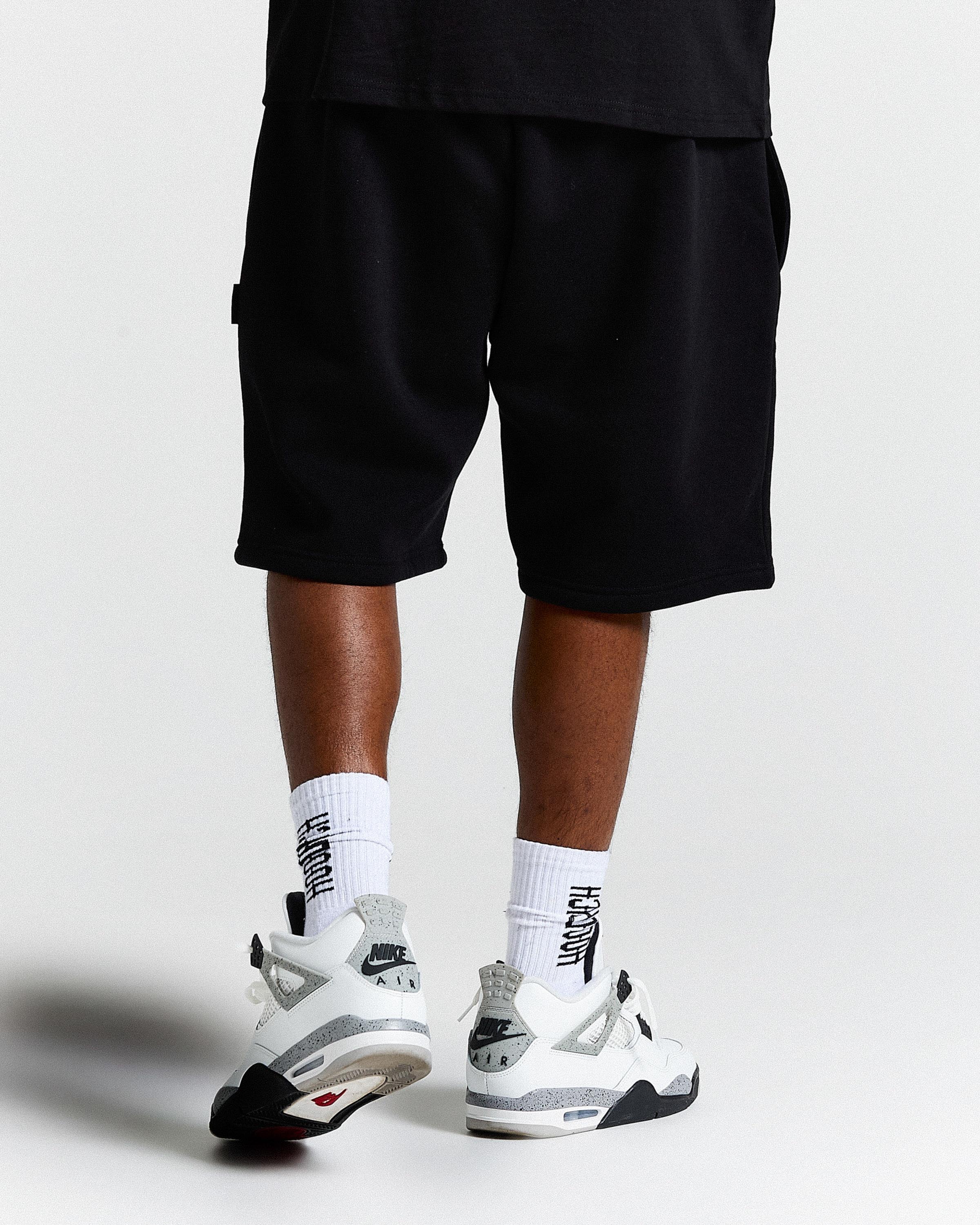Merit Oversized Shorts - Black/Blue - Image 6