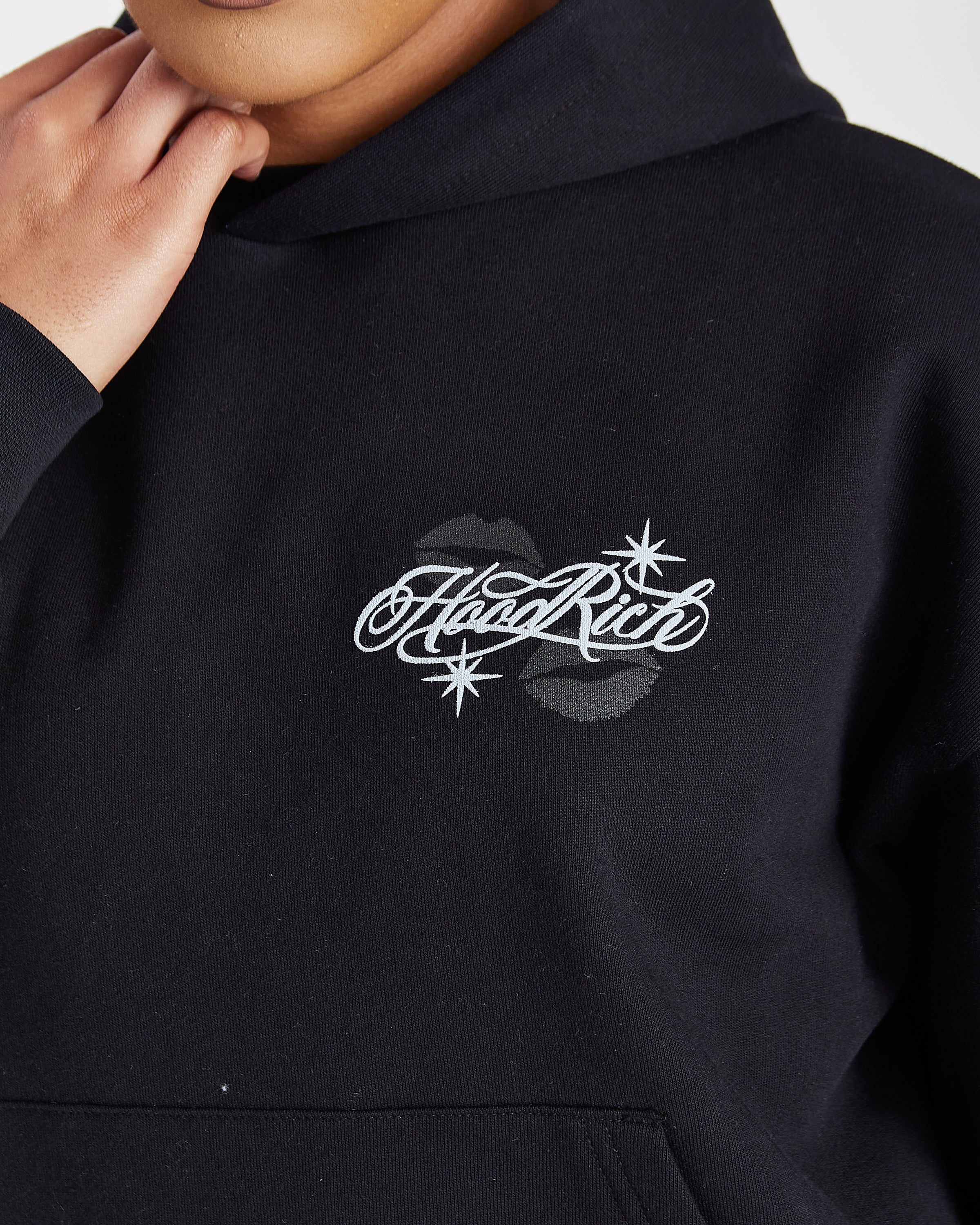 Vision Mid Length Hoodie - Black - Image 6