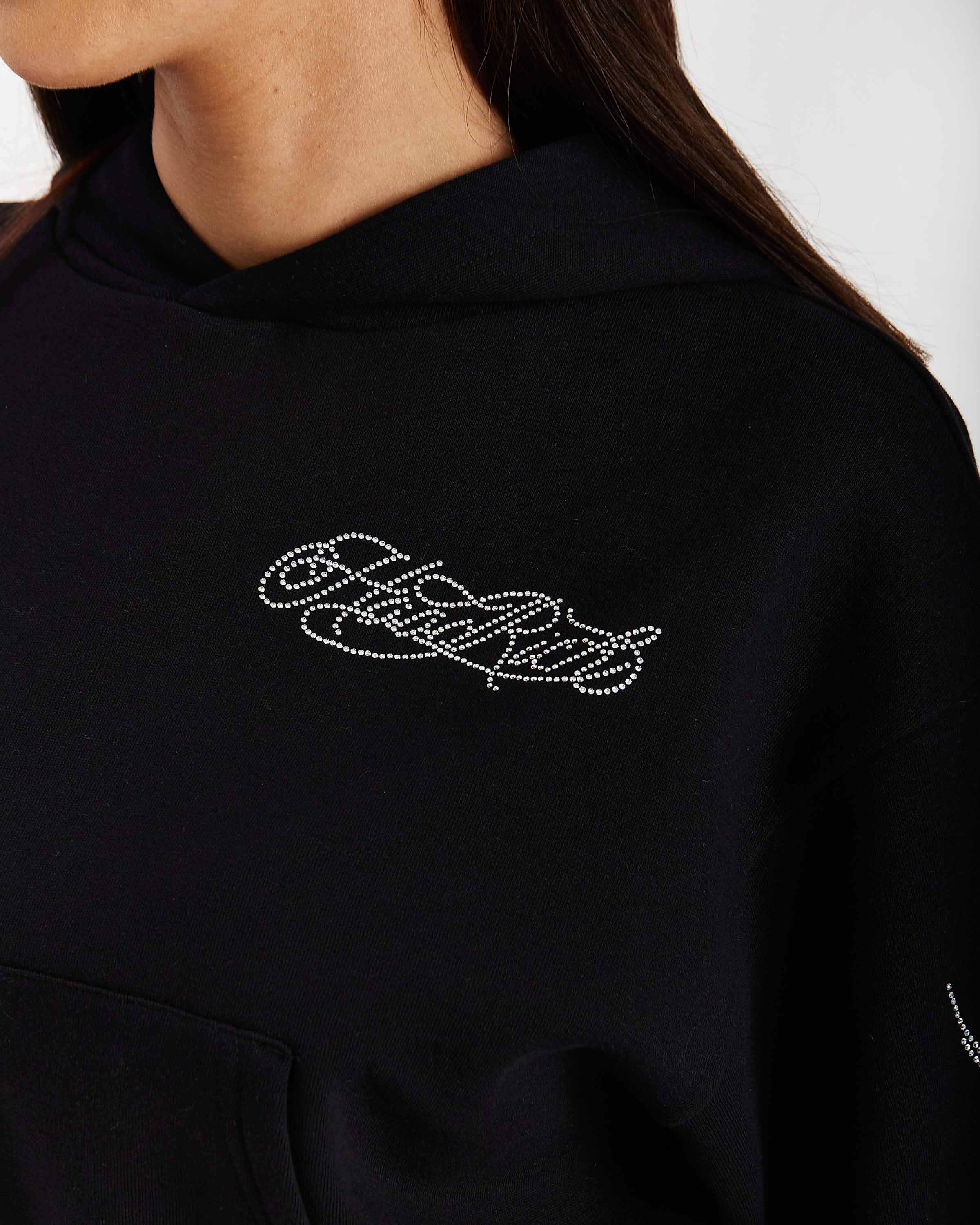 Morpho Boxy Hoodie - Black/Silver - Image 6