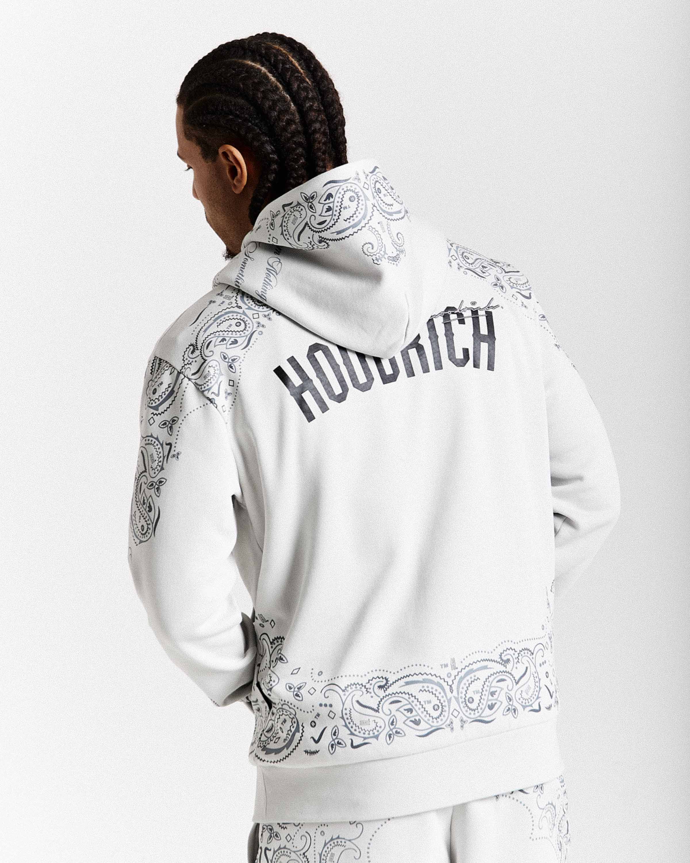 Motif Hoodie - Light Grey/Black - Image 2