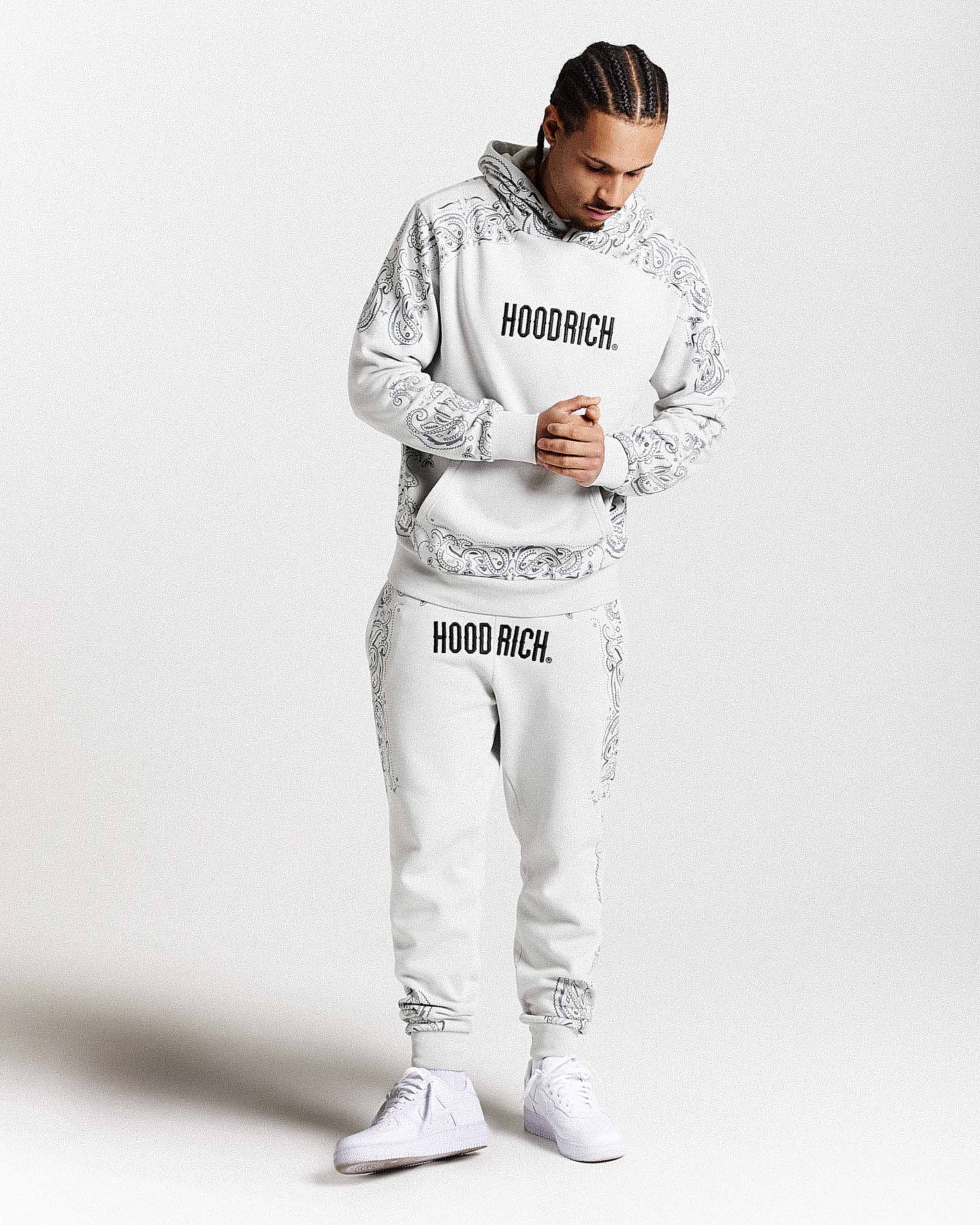 Motif Joggers - Light Grey/Black - Image 7