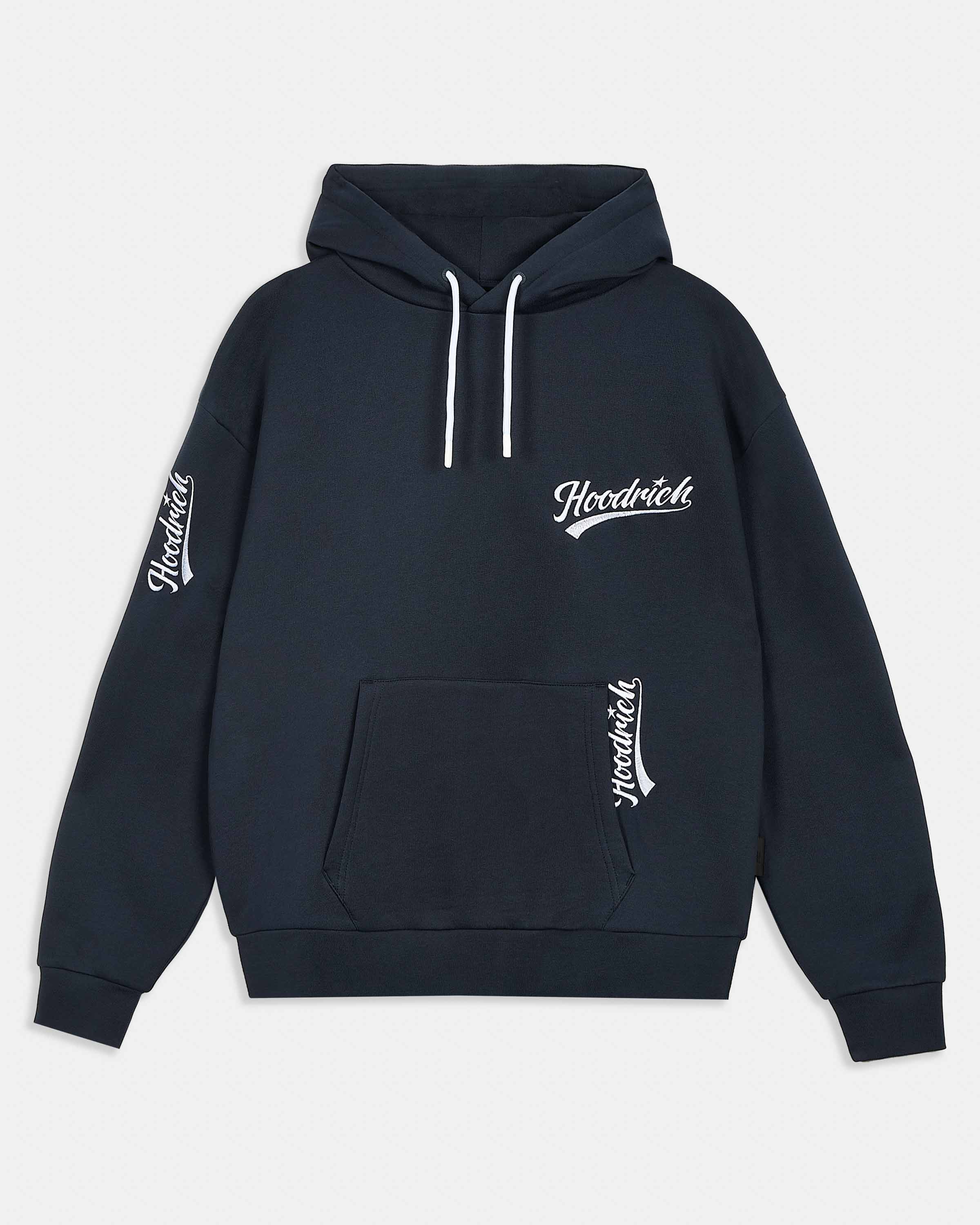 Multi Stade Oversized Hoodie - Navy/White - Image 2