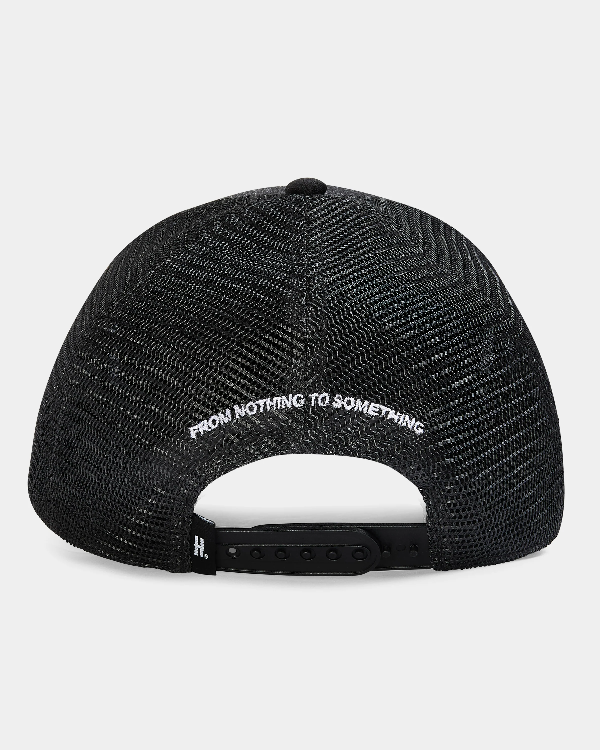 Noir Denim Trucker Cap - Black/White - Image 3