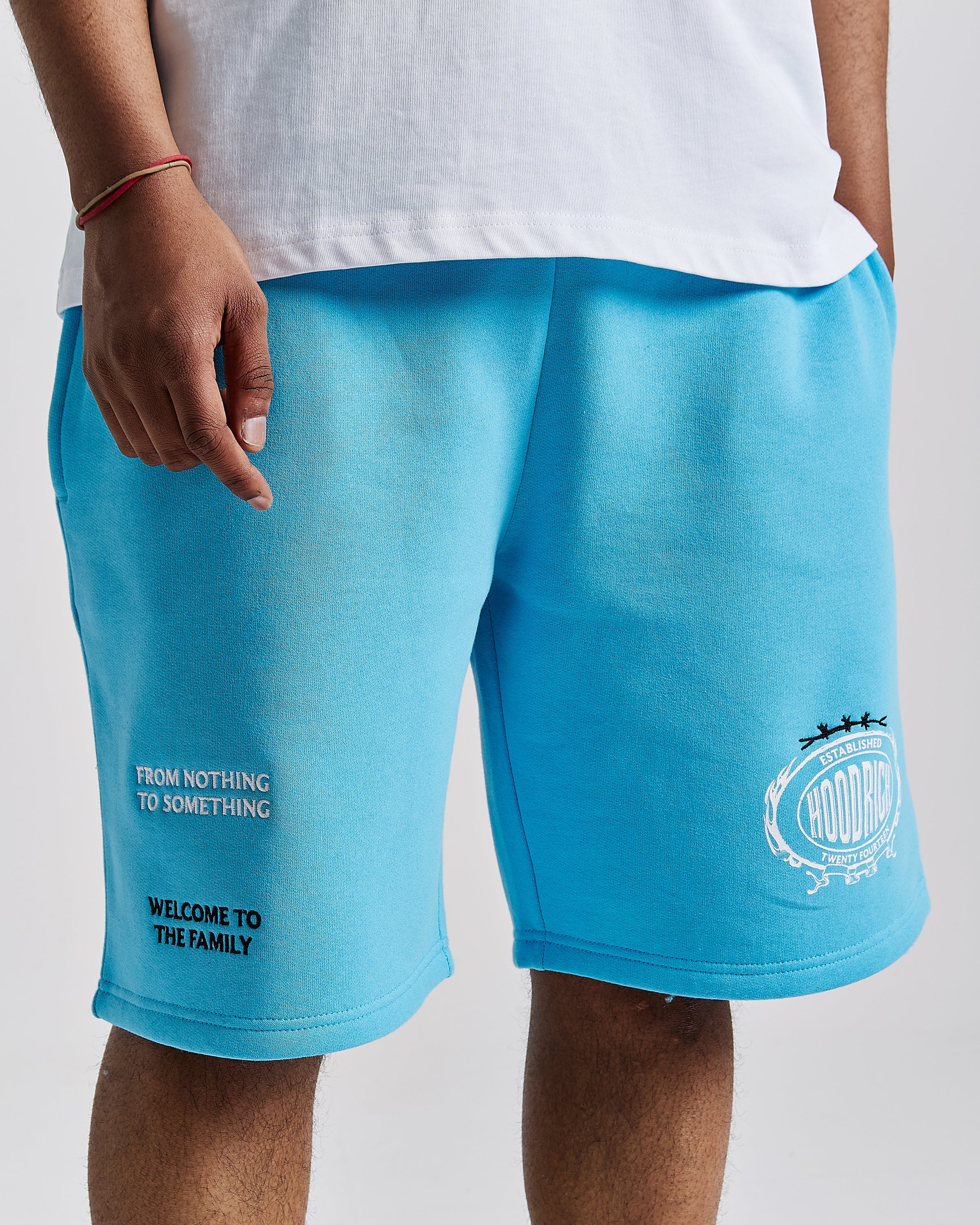 Noir Oversized Shorts - Blue/White/Black - Image 3