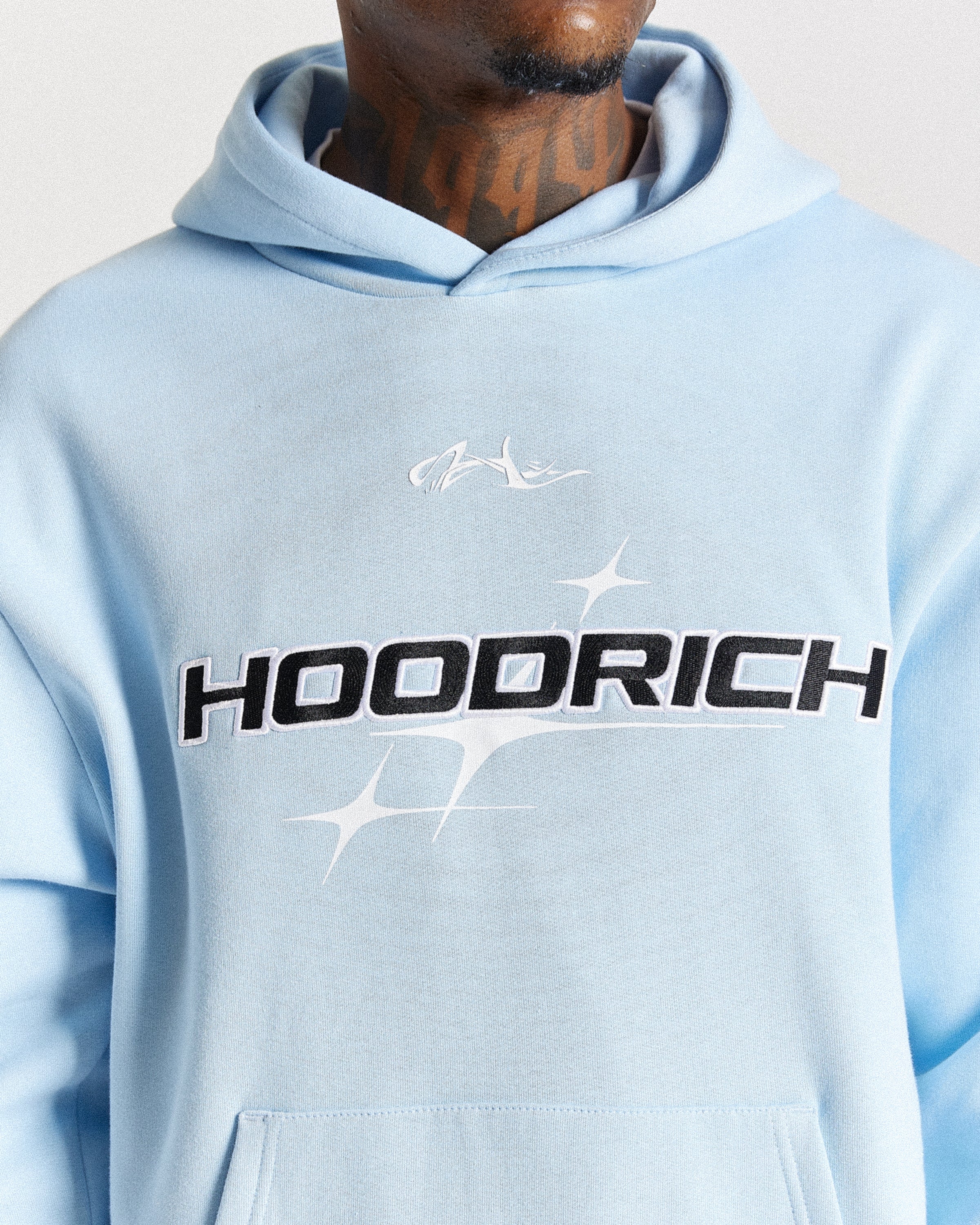 Ryder Oversized Hoodie - Blue/Black/White - Image 2