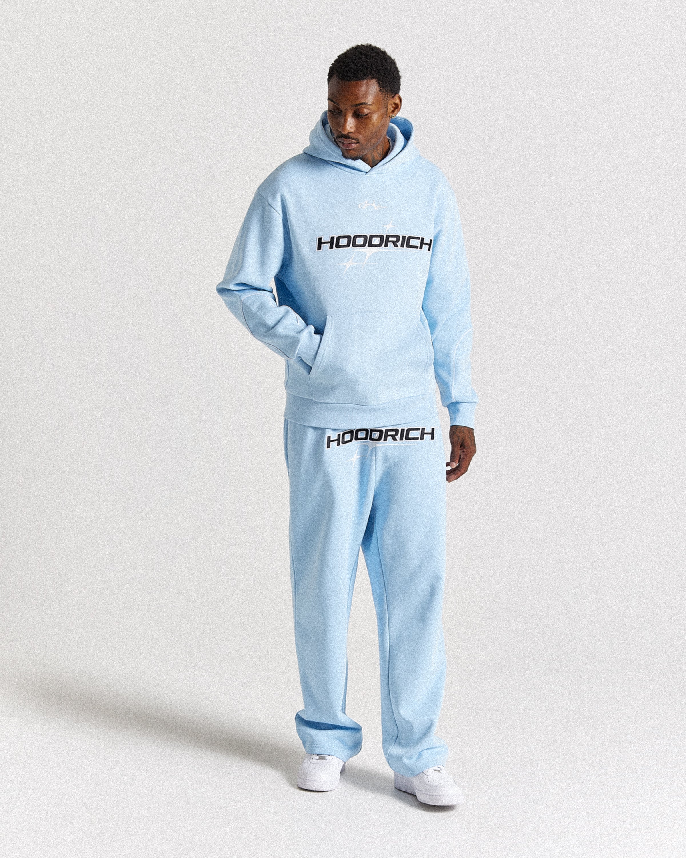 Ryder Oversized Hoodie - Blue/Black/White - Image 5