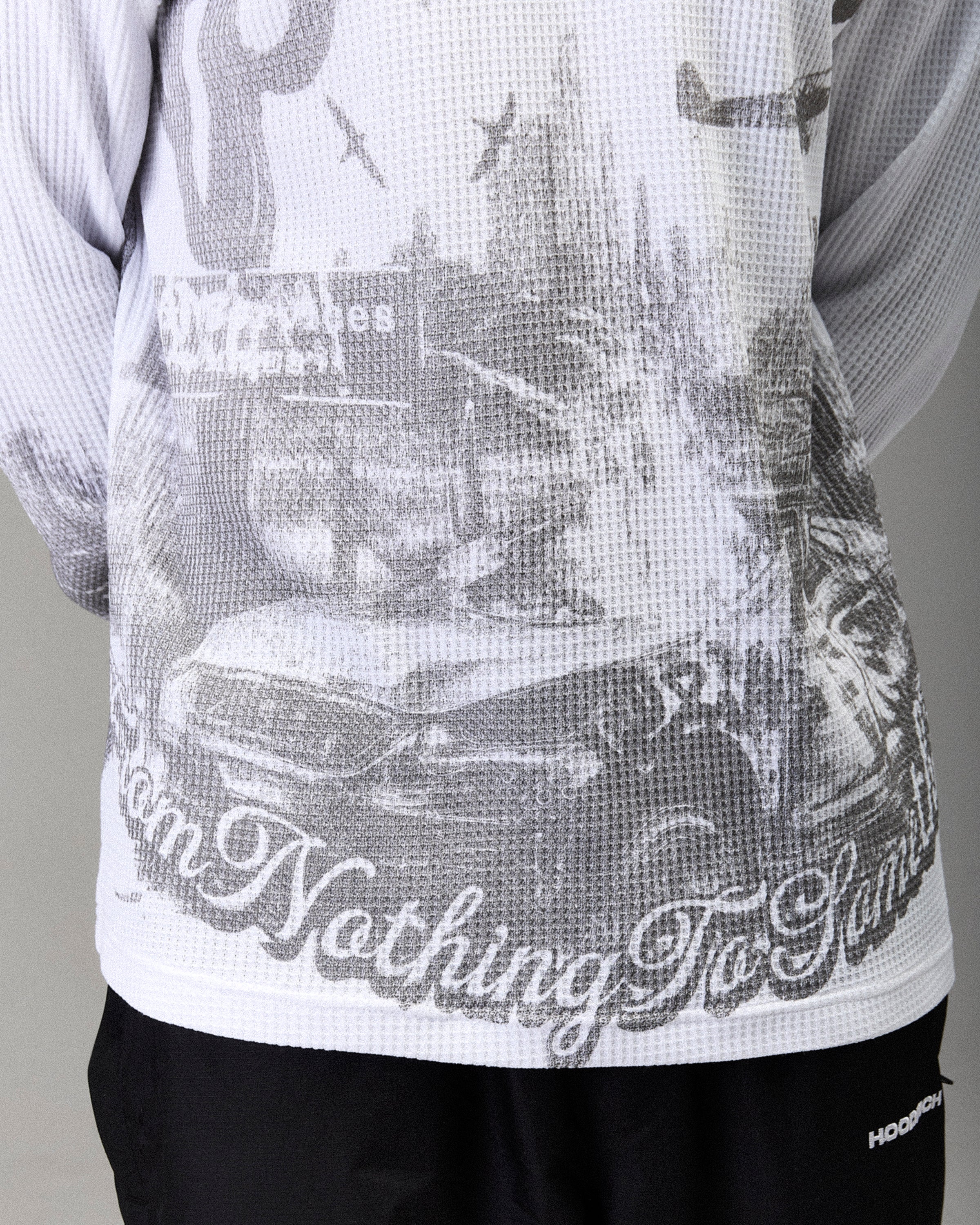 The Winner's Circle Oversized Long Sleeve T-Shirt - White/Grey - Image 11