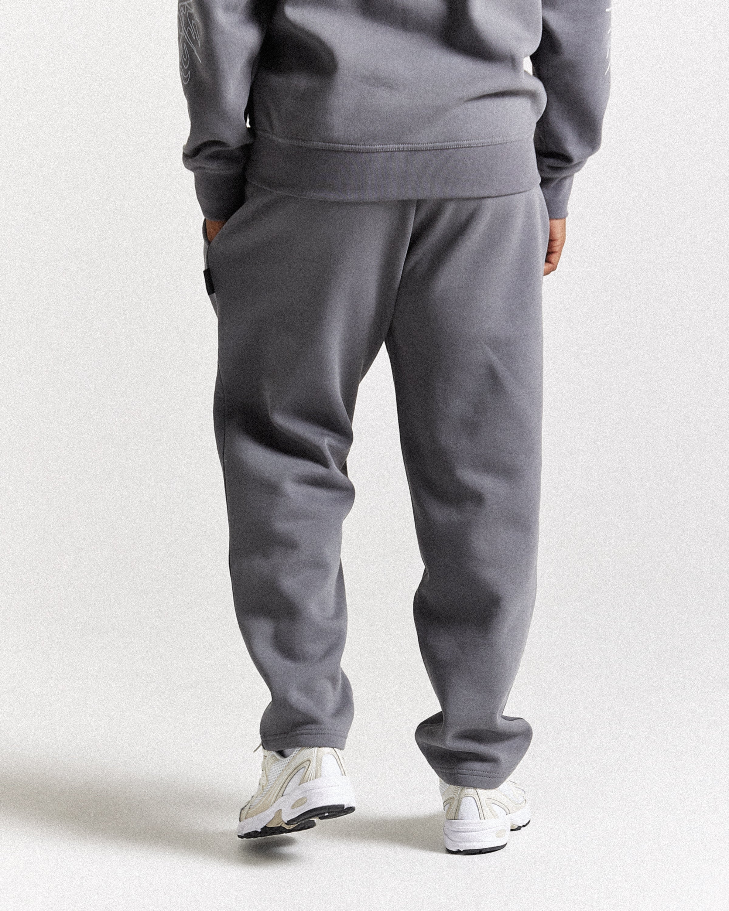 Spectral Oversized Joggers - Grey/Cream - Image 6