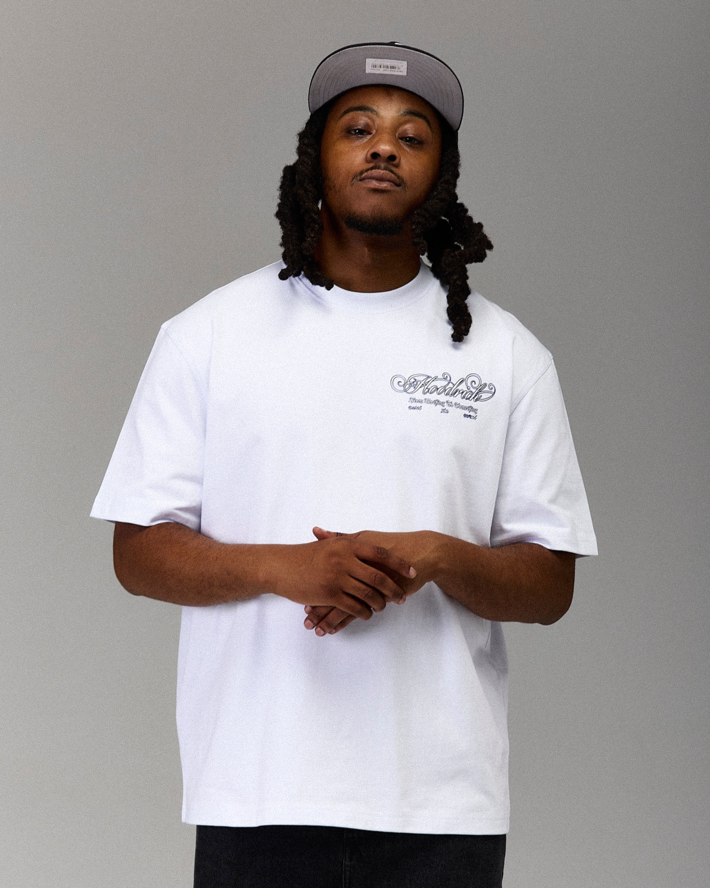 The Winner's Circle Oversized T-Shirt - White/Blue - Image 3