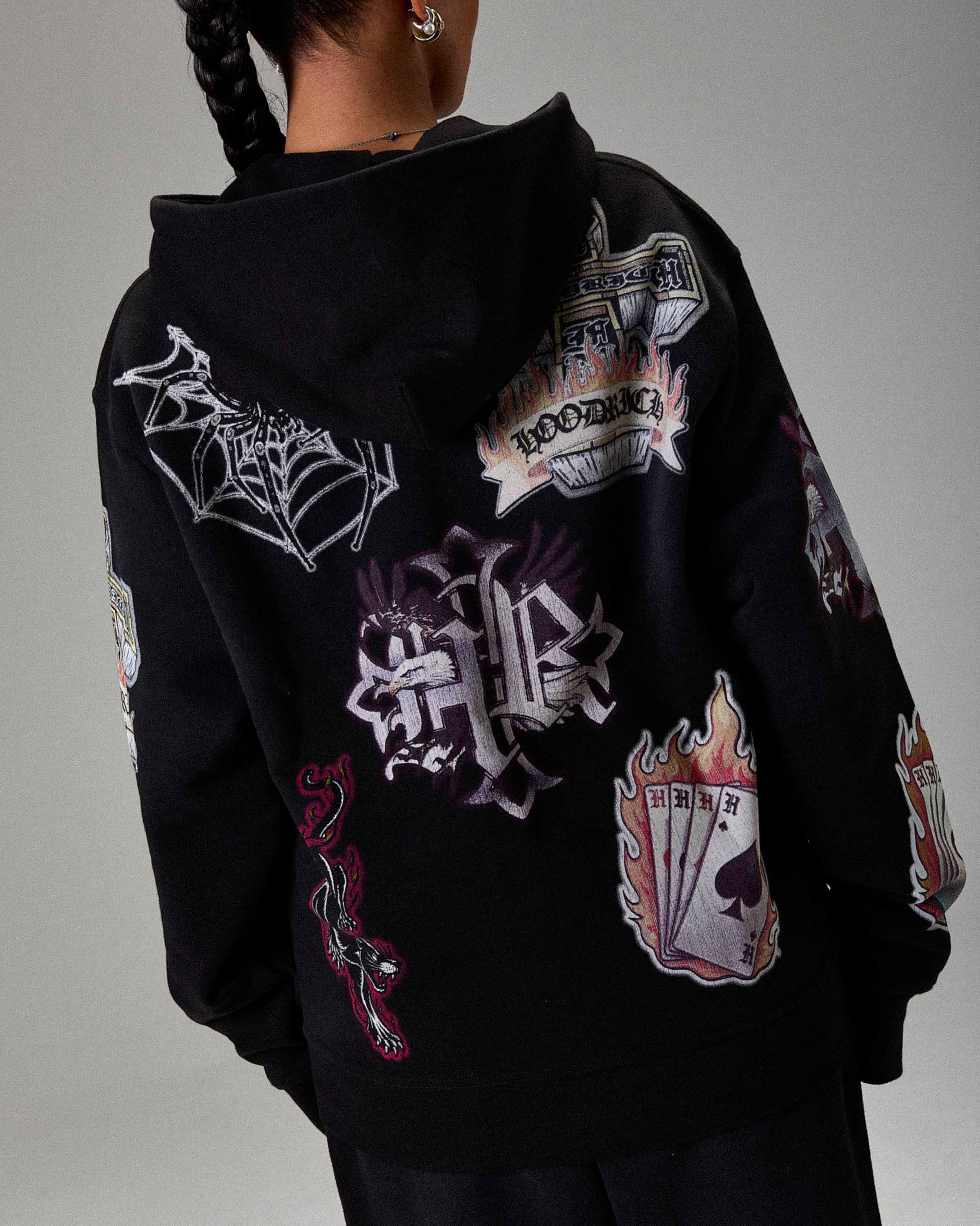 The Winner's Circle Phase Oversized Zip Hoodie - Black - Image 21