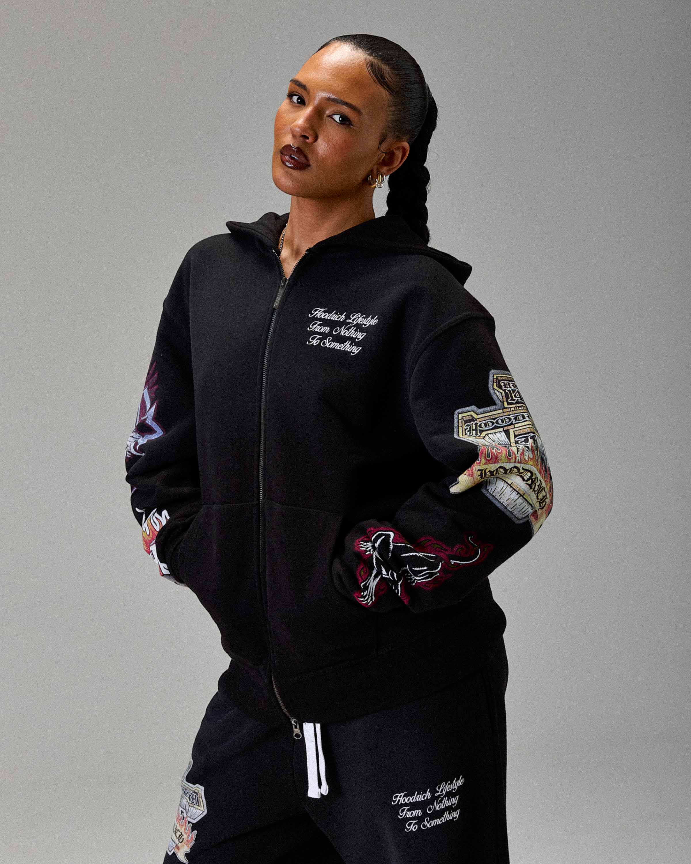 The Winner's Circle Phase Oversized Zip Hoodie - Black - Image 27