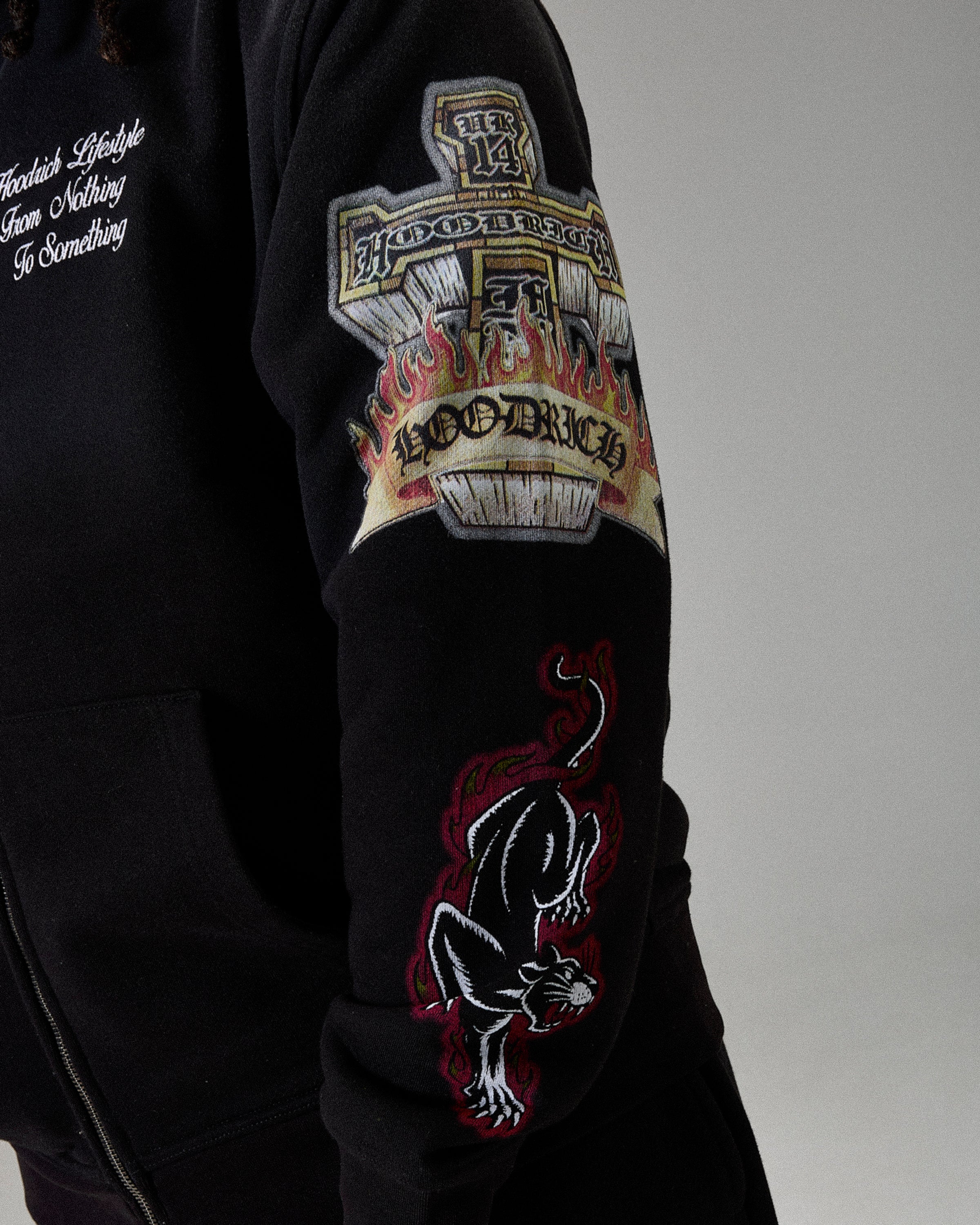 The Winner's Circle Phase Oversized Zip Hoodie - Black - Image 3