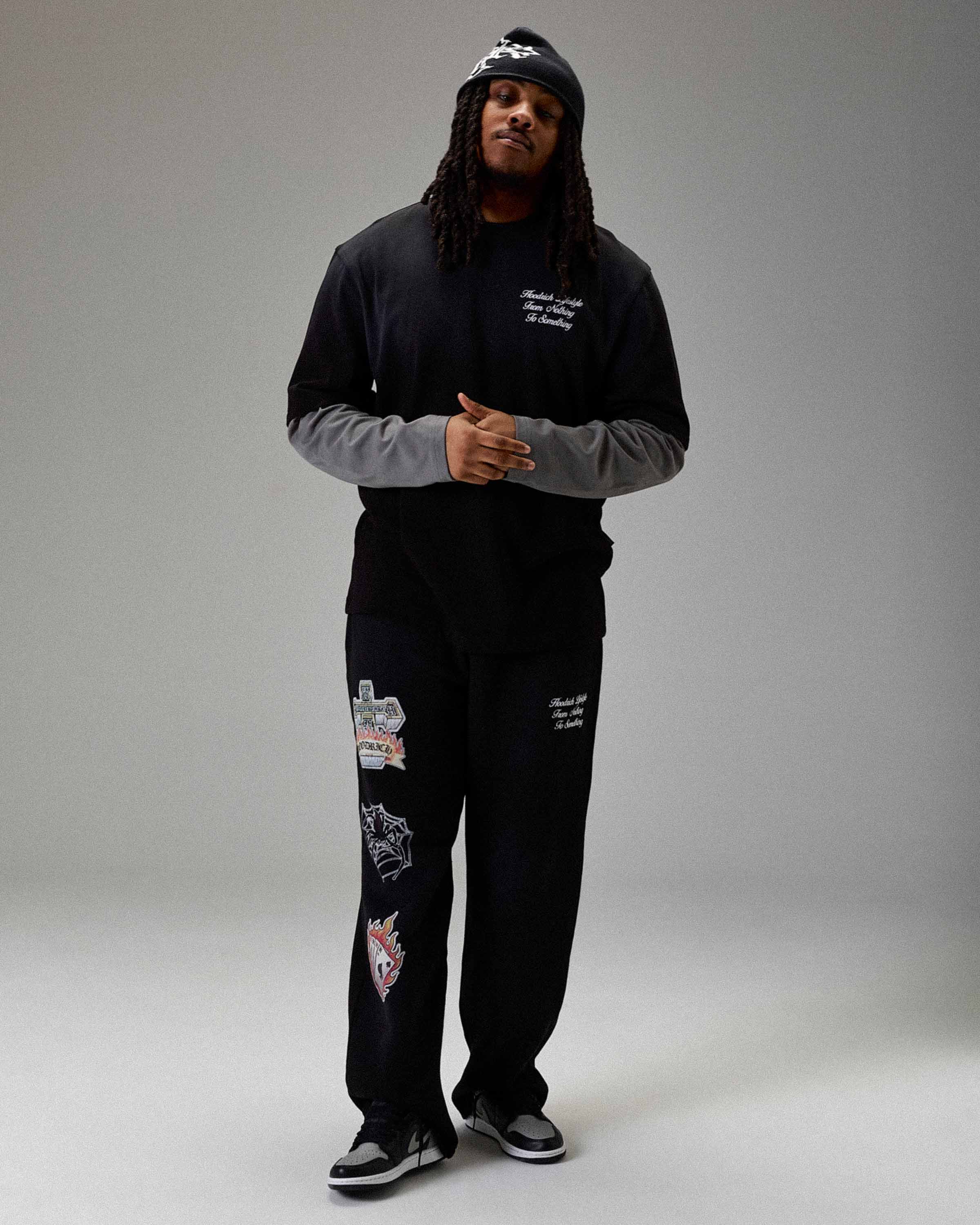 The Winner's Circle Phase Oversized Long Sleeve T-Shirt - Black - Image 7