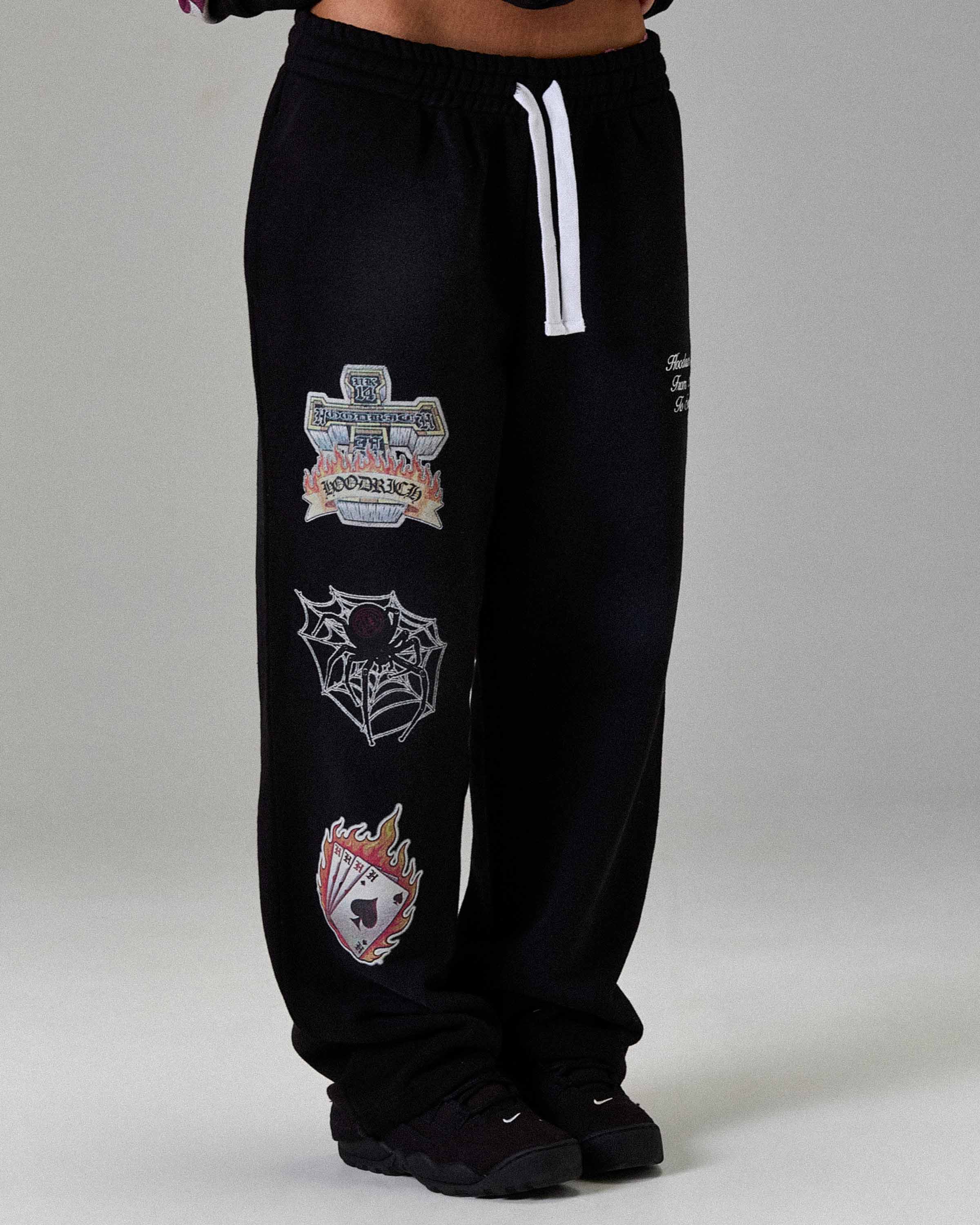 The Winner's Circle Phase Oversized Open Hem Joggers - Black - Image 15