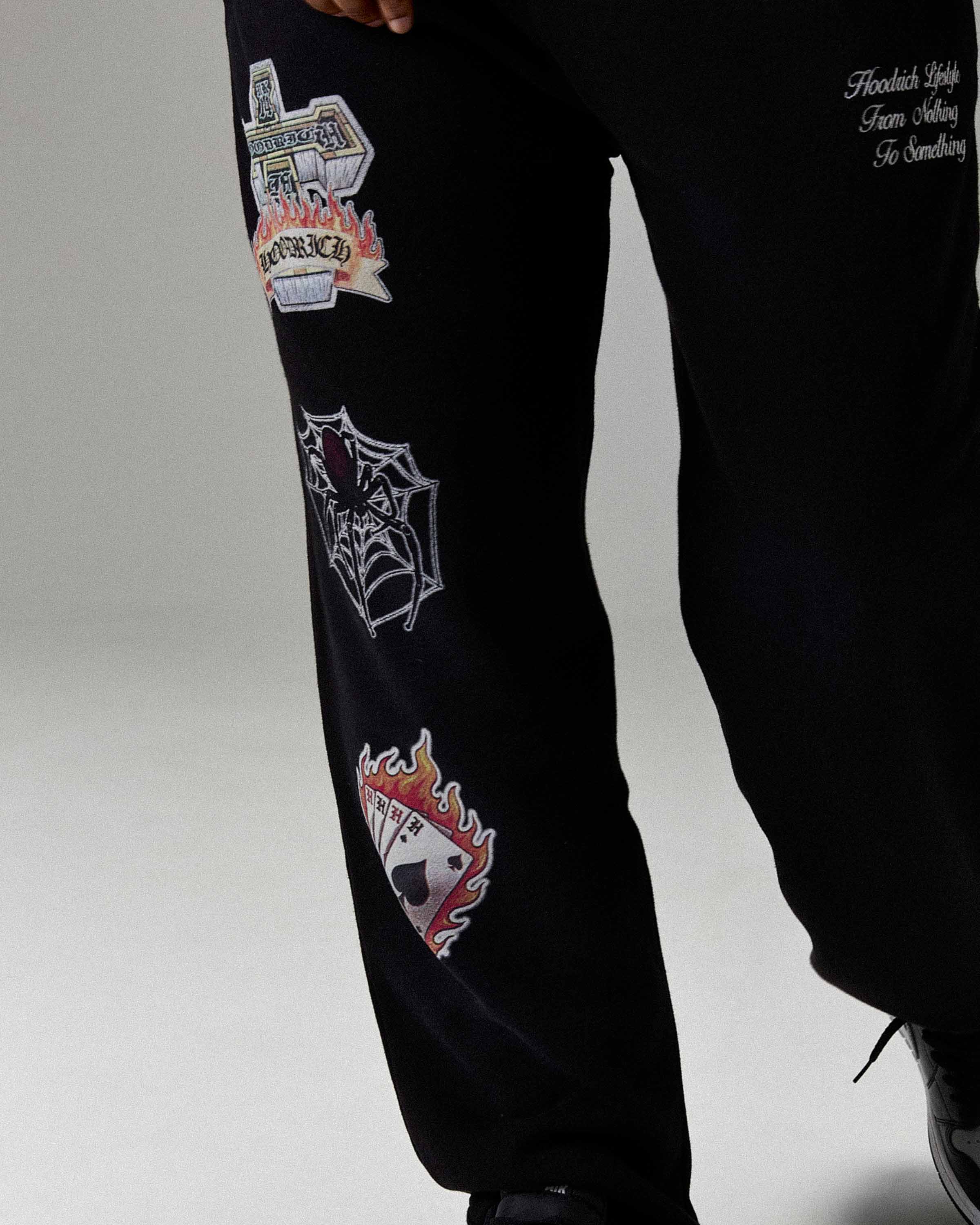 The Winner's Circle Phase Oversized Open Hem Joggers - Black - Image 8