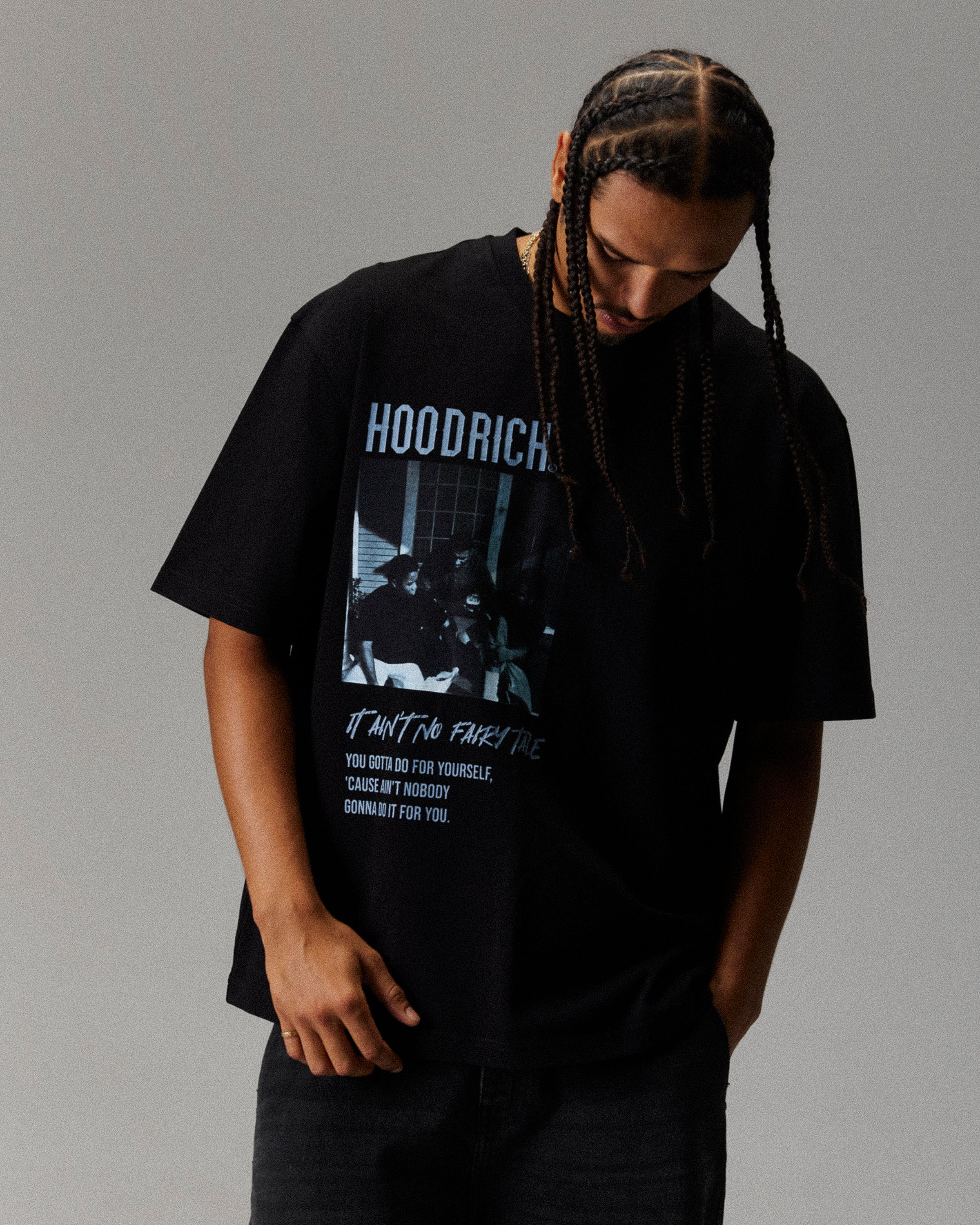 Unity Boyz N The Hood T-Shirt - Black/Grey - Image 3