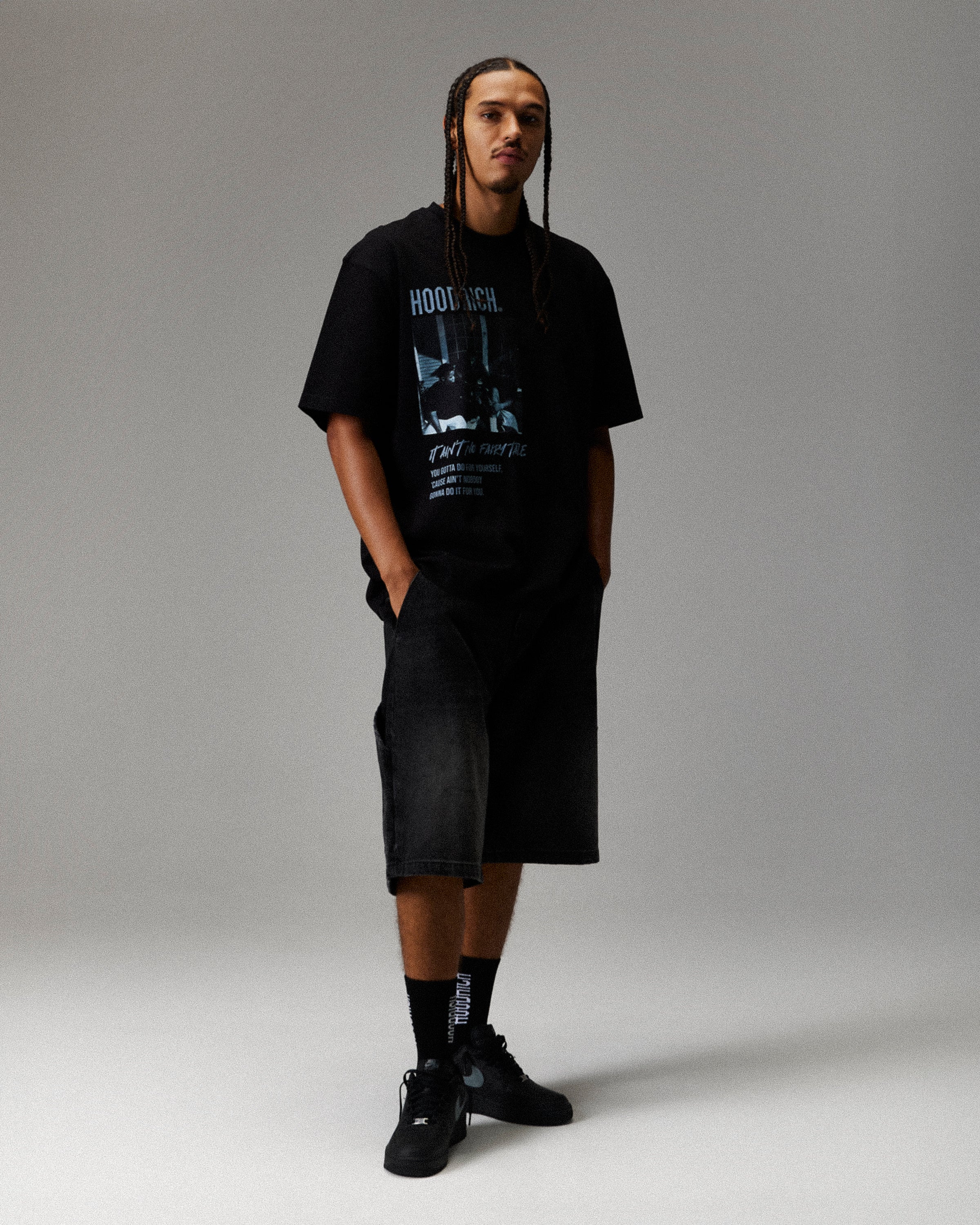 Unity Boyz N The Hood T-Shirt - Black/Grey - Image 5