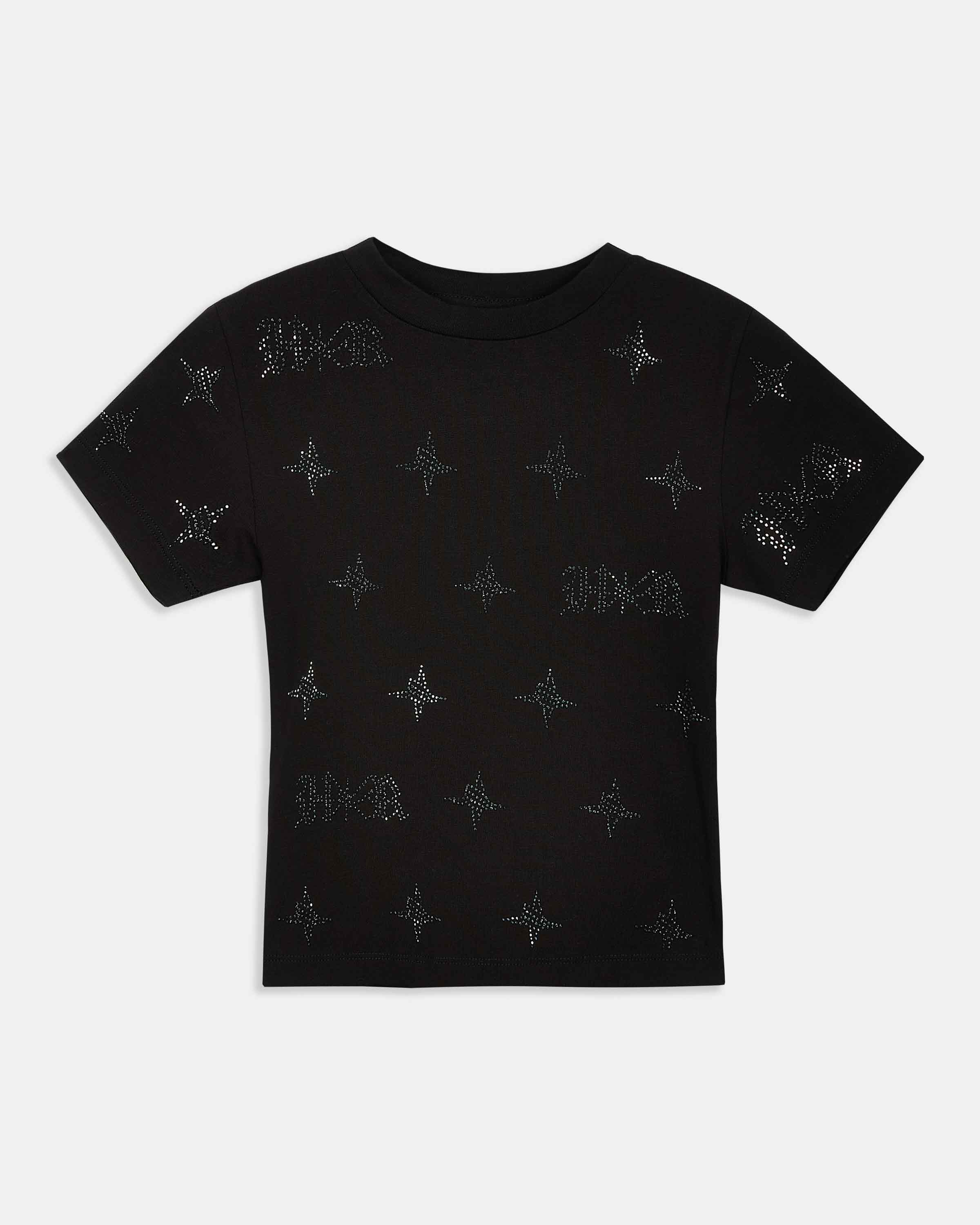 Razor Fitted Tee - Black/Rhinestone - Image 7