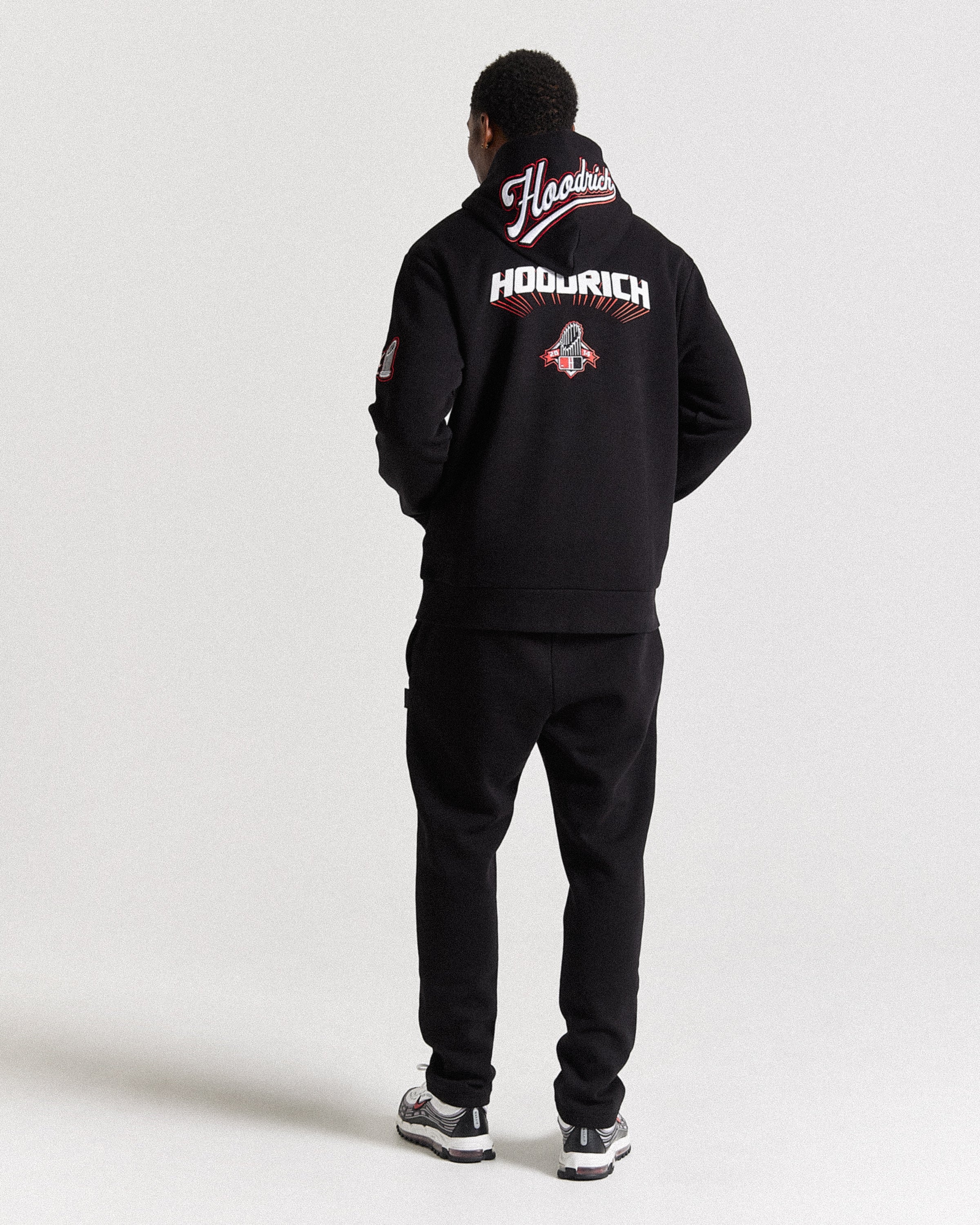 Stadium Hoodie - Black/White/Red - Image 8