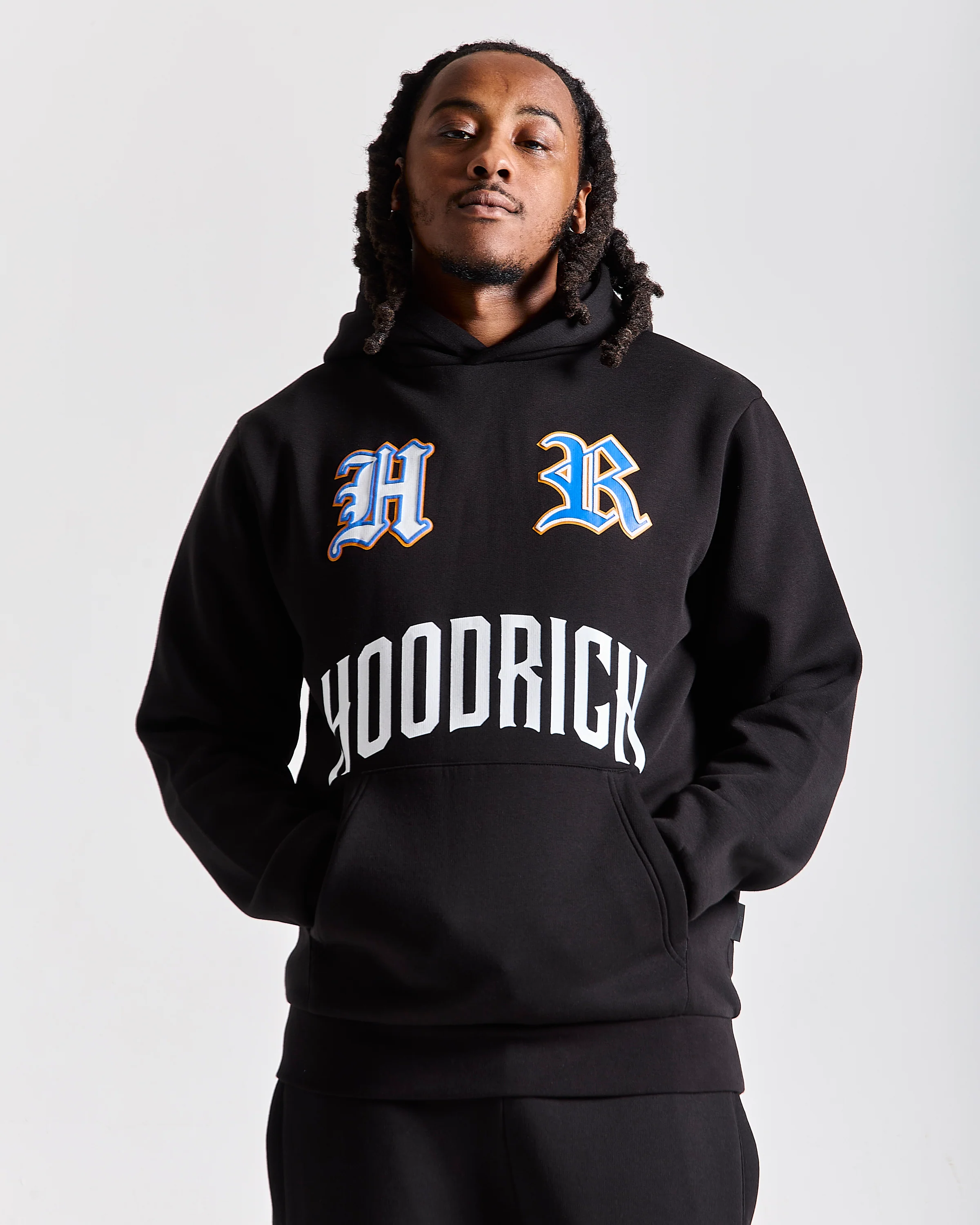 Menace Hoodie - Black/Blue/Orange - Image 2
