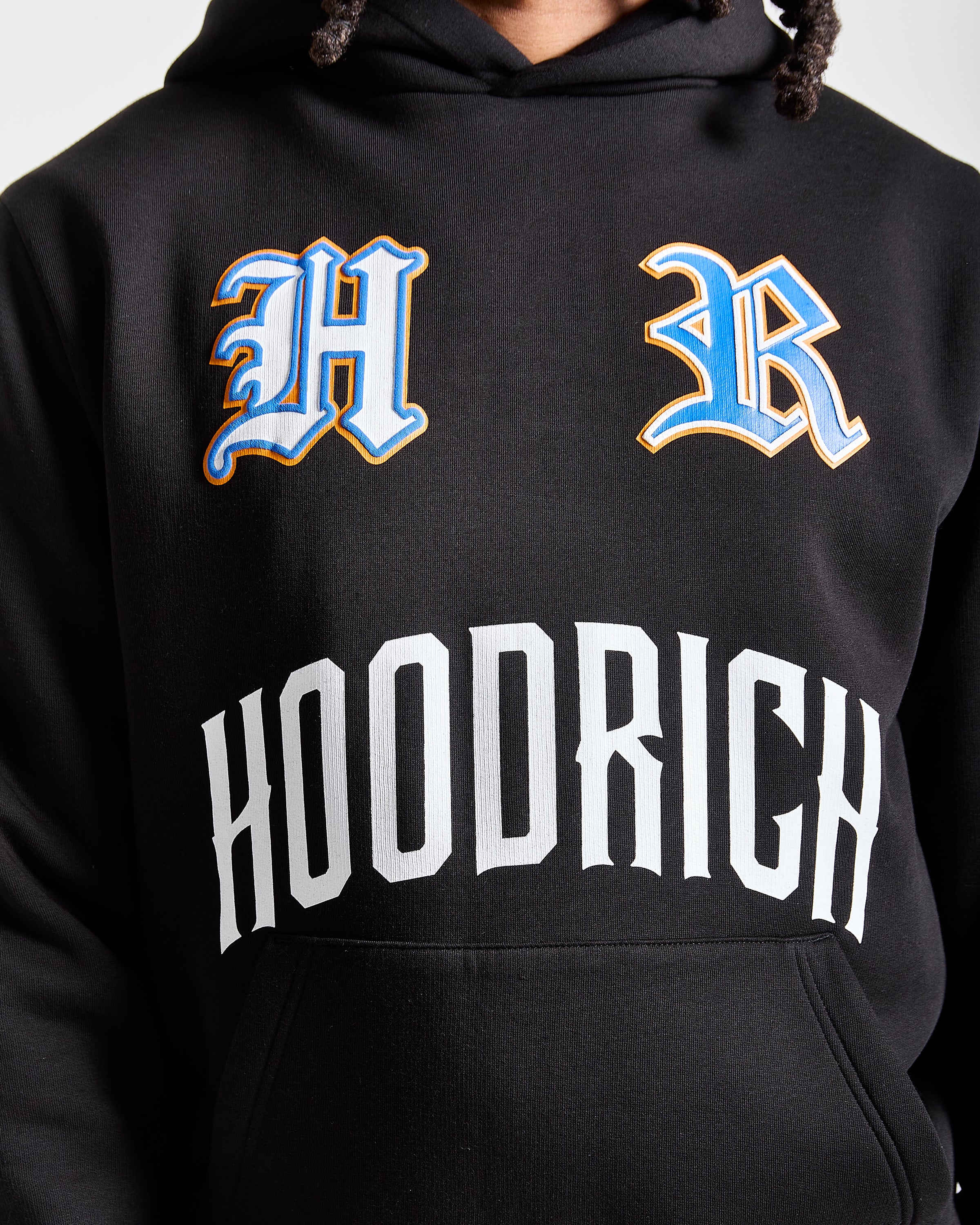 Menace Hoodie - Black/Blue/Orange - Image 3