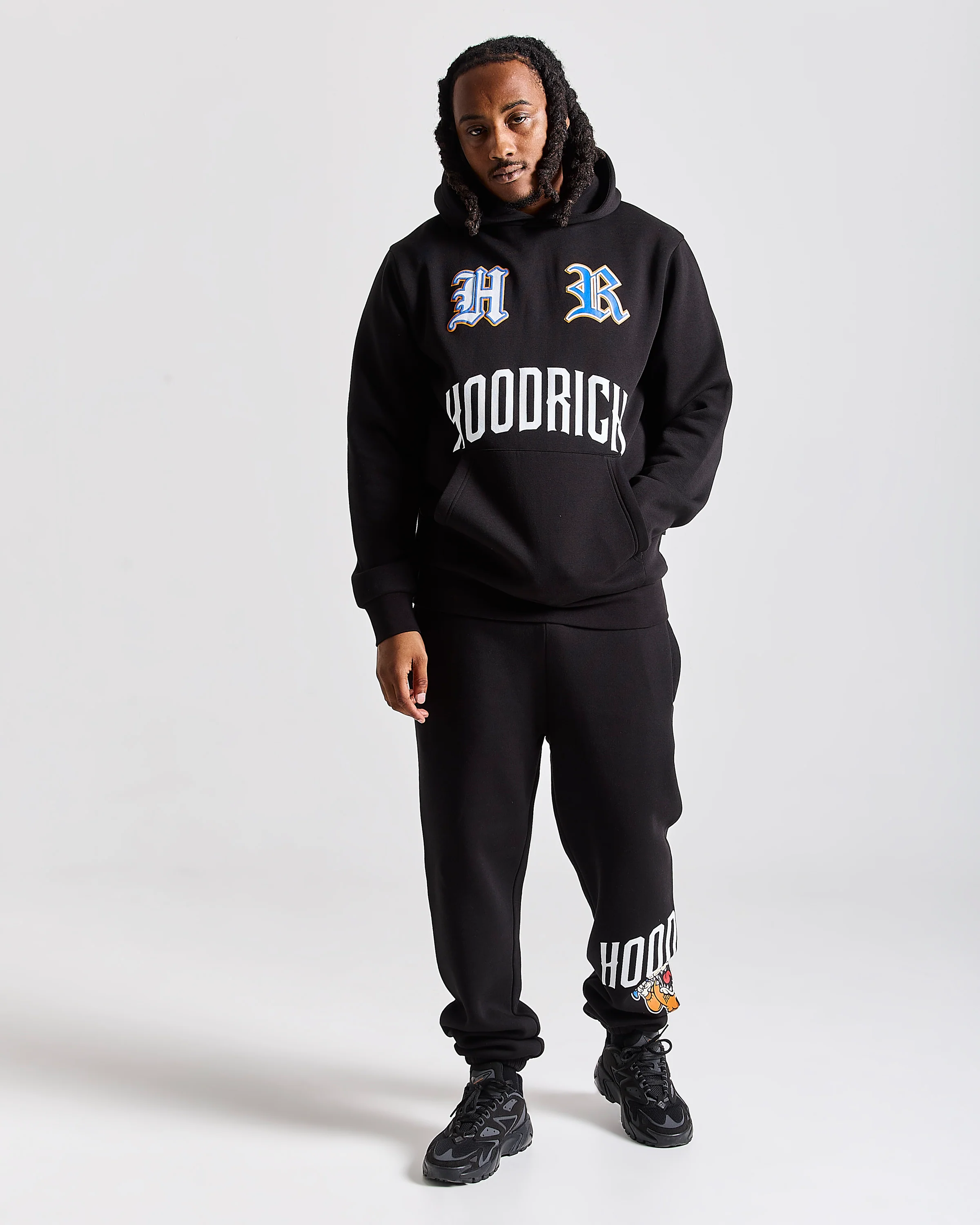 Menace Hoodie - Black/Blue/Orange - Image 4