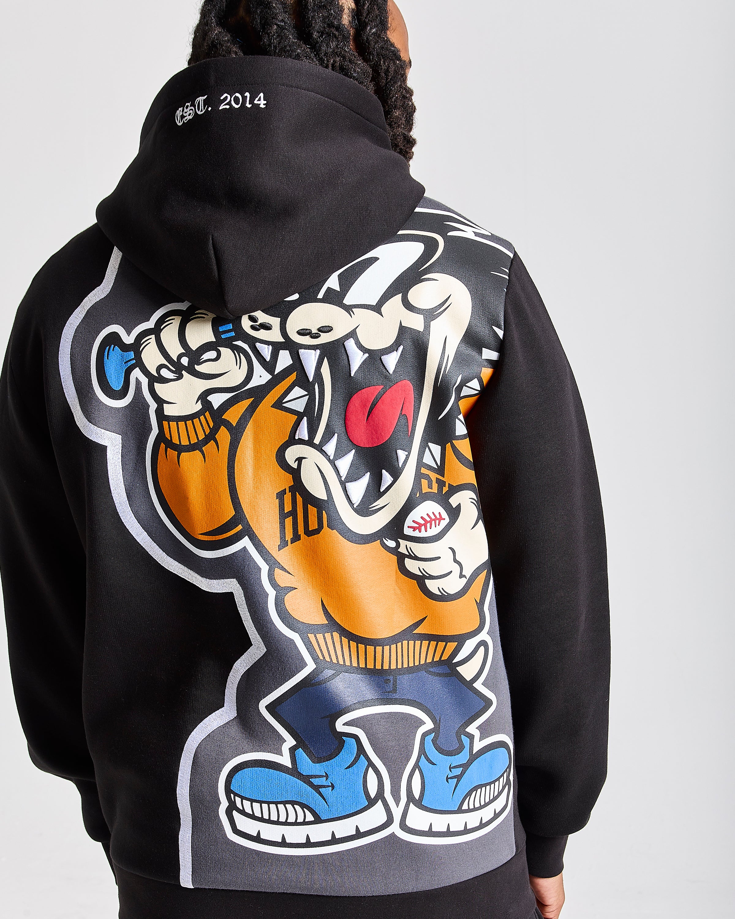 Menace Hoodie - Black/Blue/Orange - Image 6