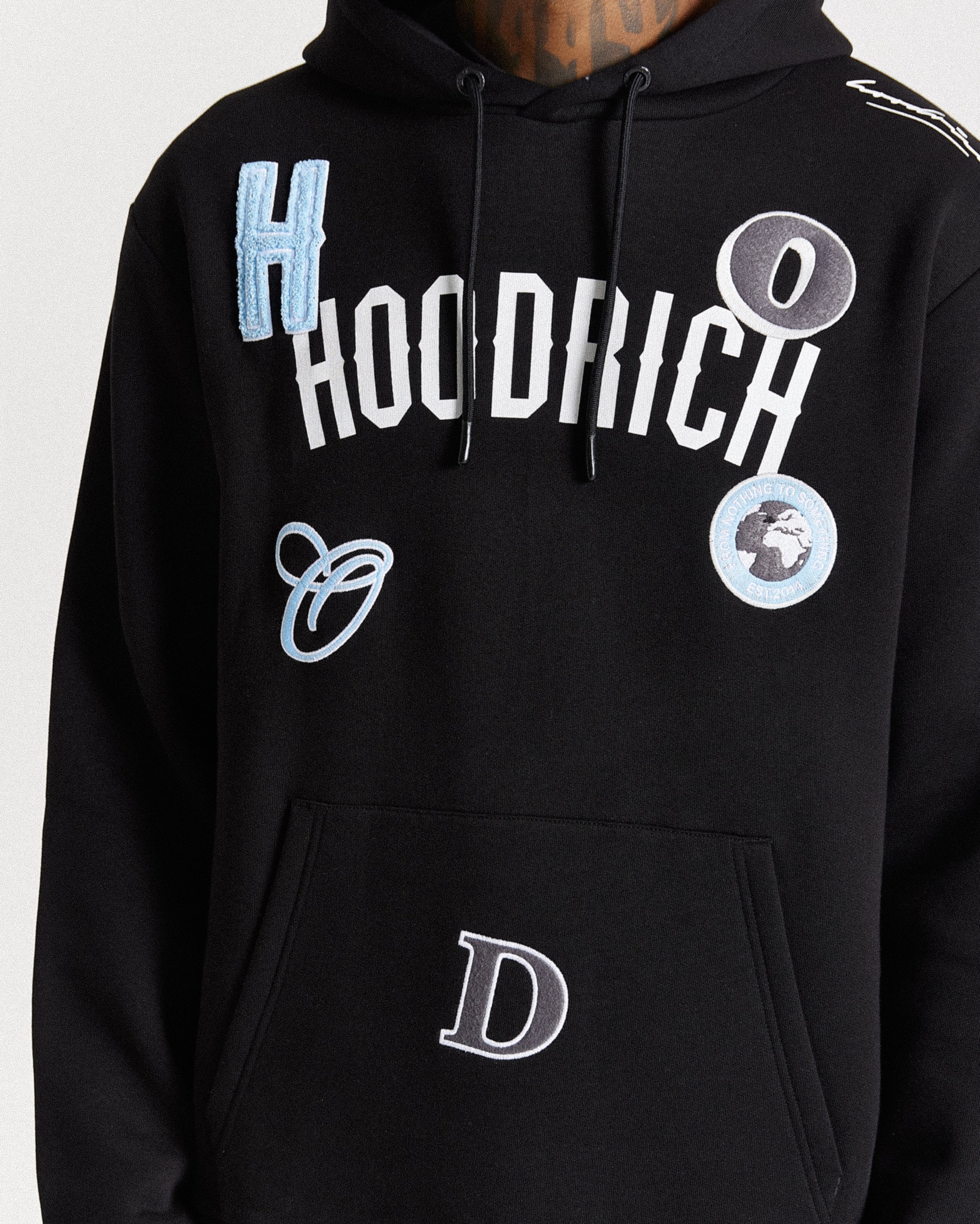 Pacific Hoodie - Black/White/Grey/Blue - Image 4
