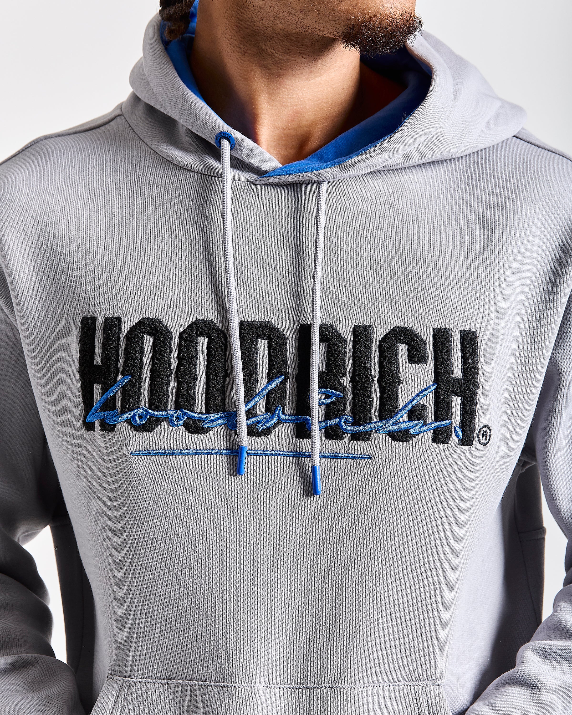 Blend Hoodie - Grey/Black/Blue - Image 3