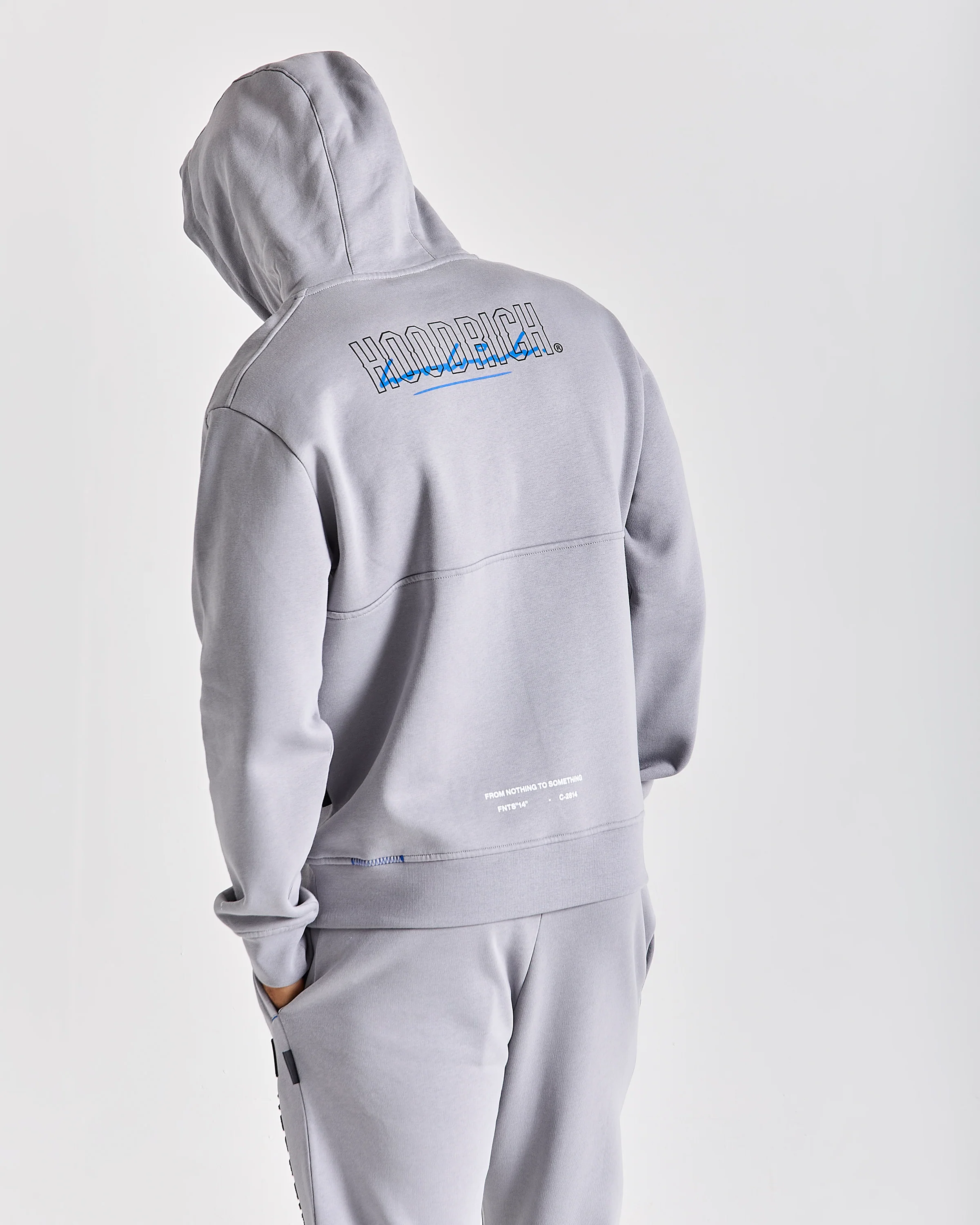 Blend Hoodie - Grey/Black/Blue - Image 5