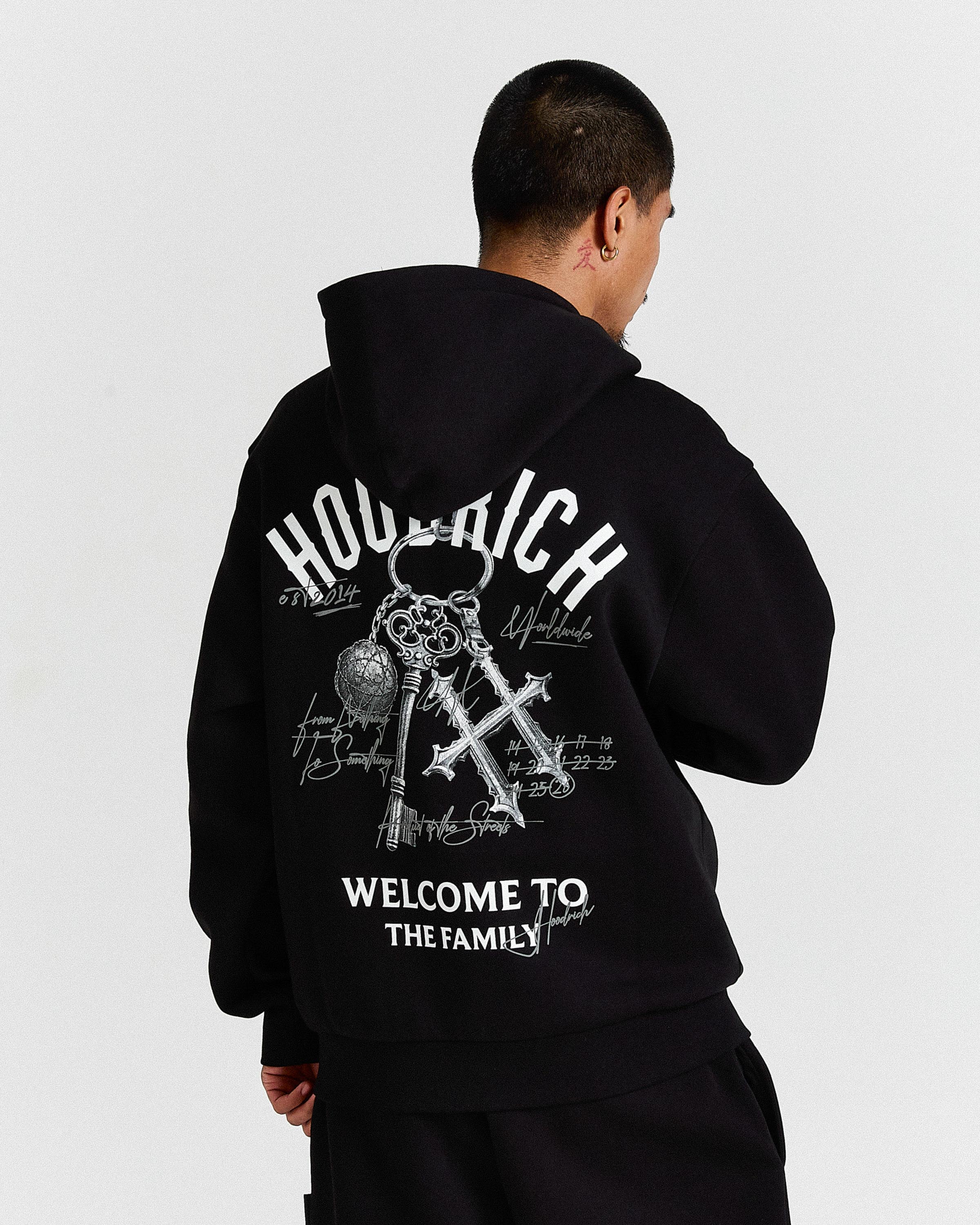 Rite Oversized Hoodie - Black/White