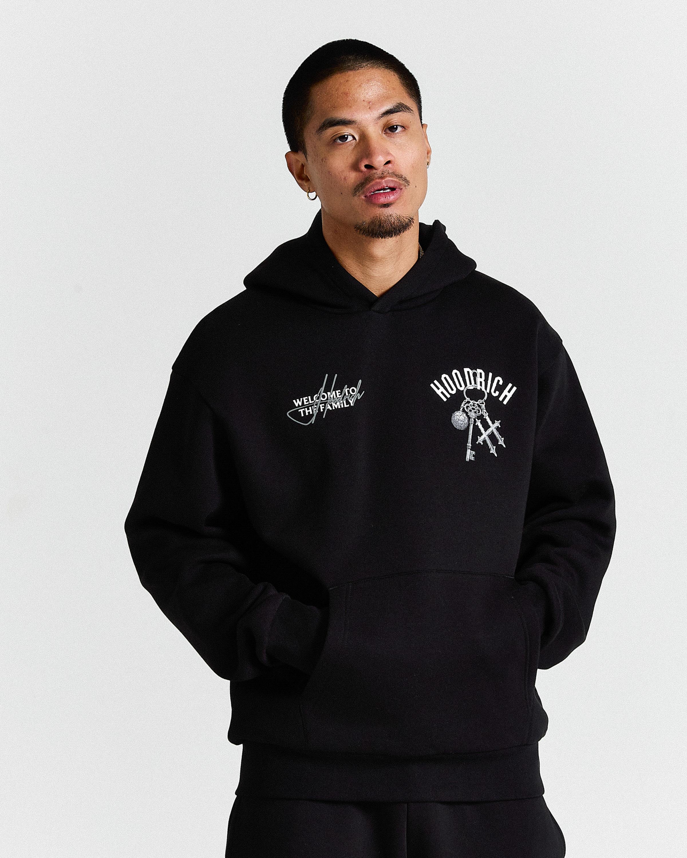 Rite Oversized Hoodie - Black/White - Image 2