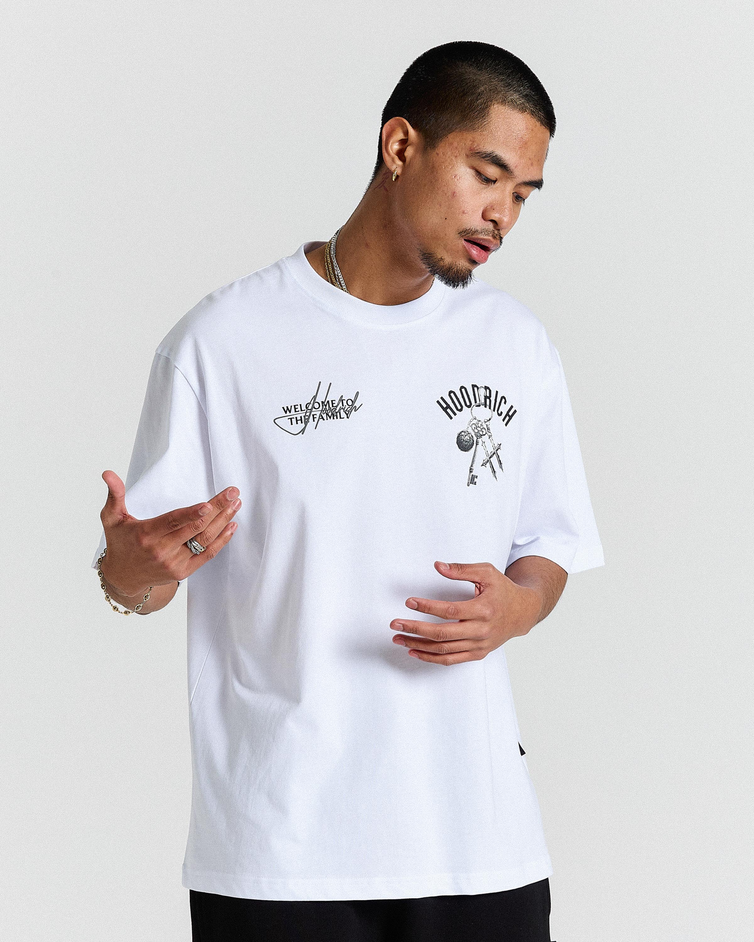 Rite Oversized T-Shirt - White/Black - Image 2
