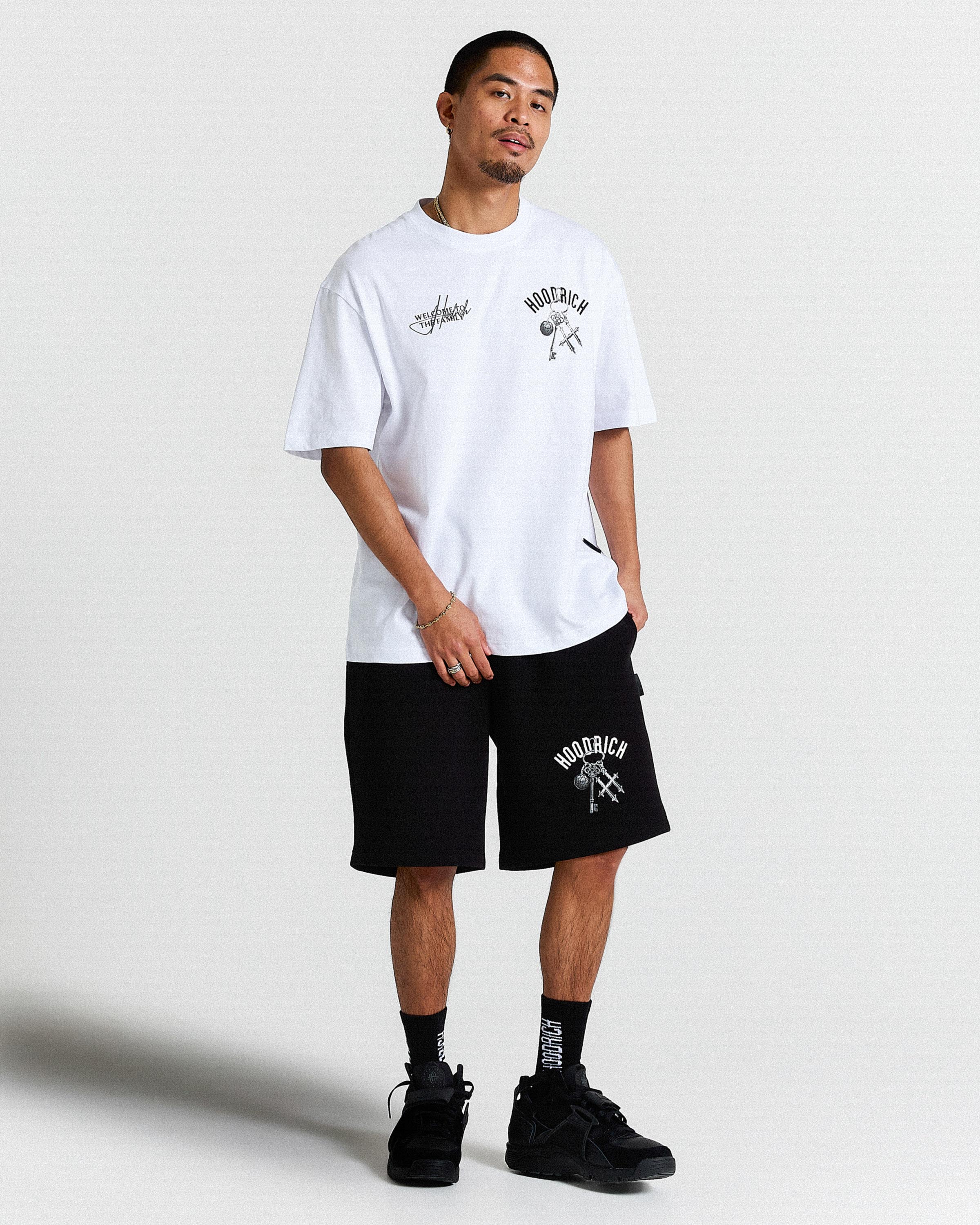 Rite Oversized T-Shirt - White/Black - Image 7