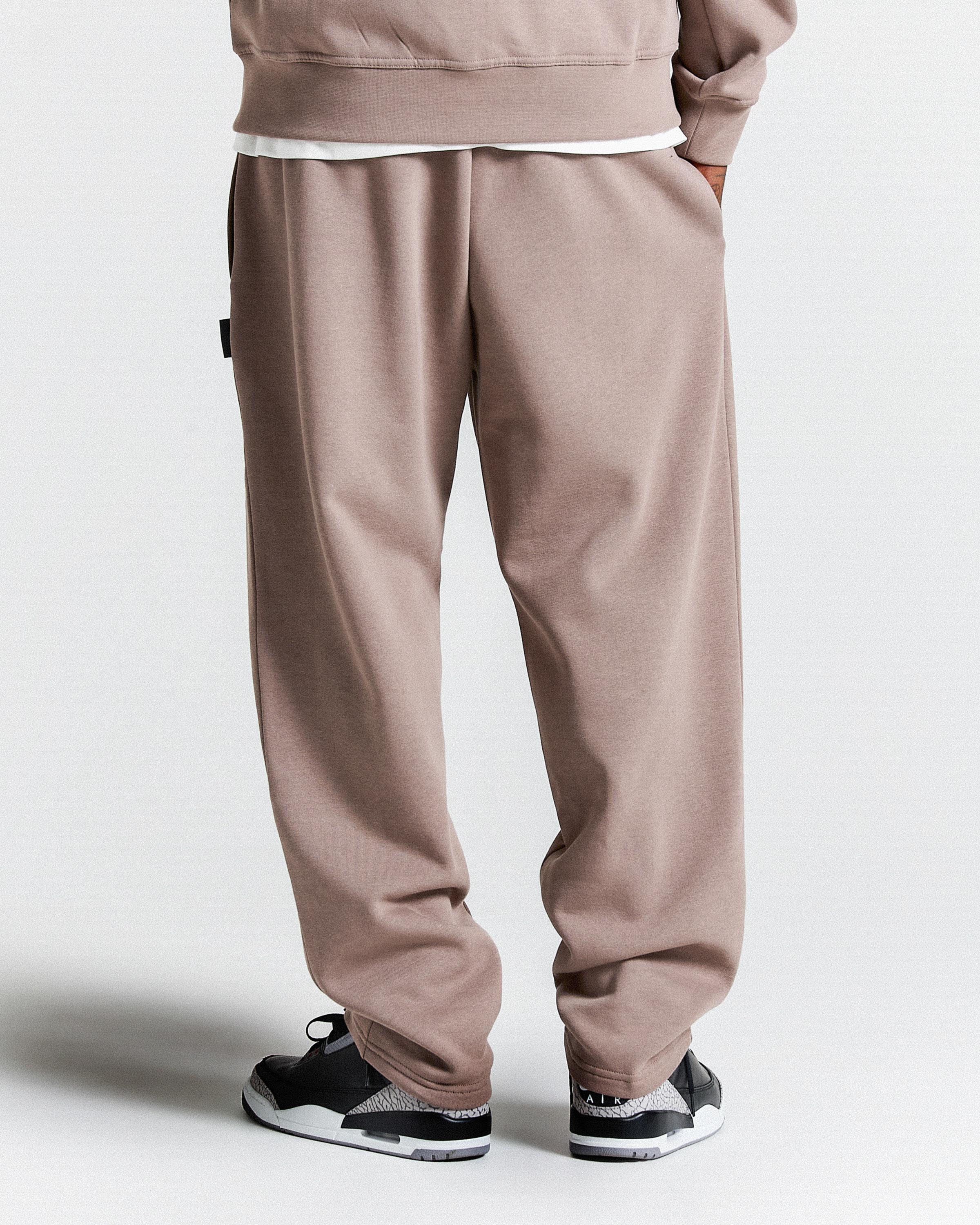 Ritual Oversized Open Hem Joggers - Brown/White/Black - Image 6
