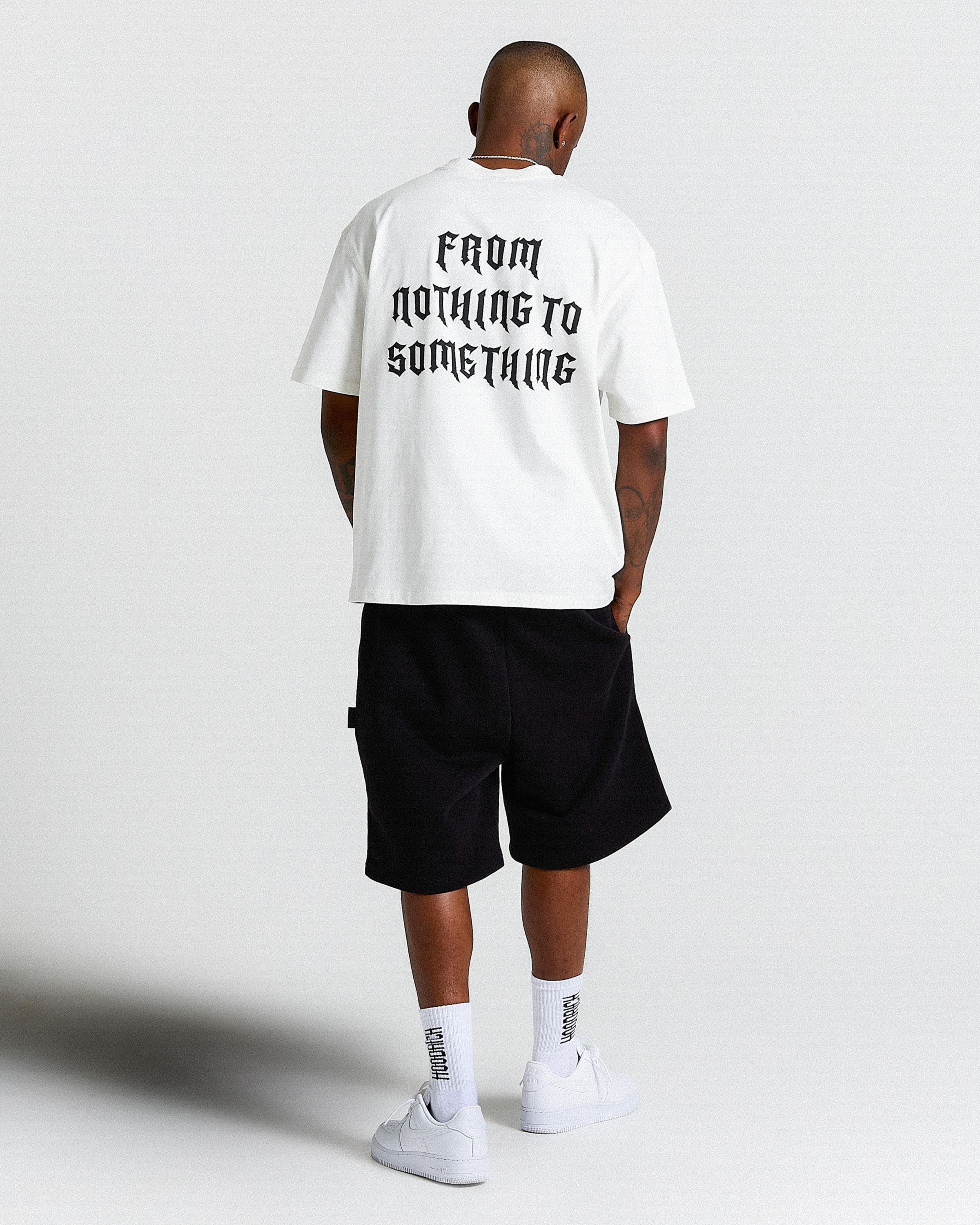 Ritual Crown Oversized Shorts - Black/White - Image 5