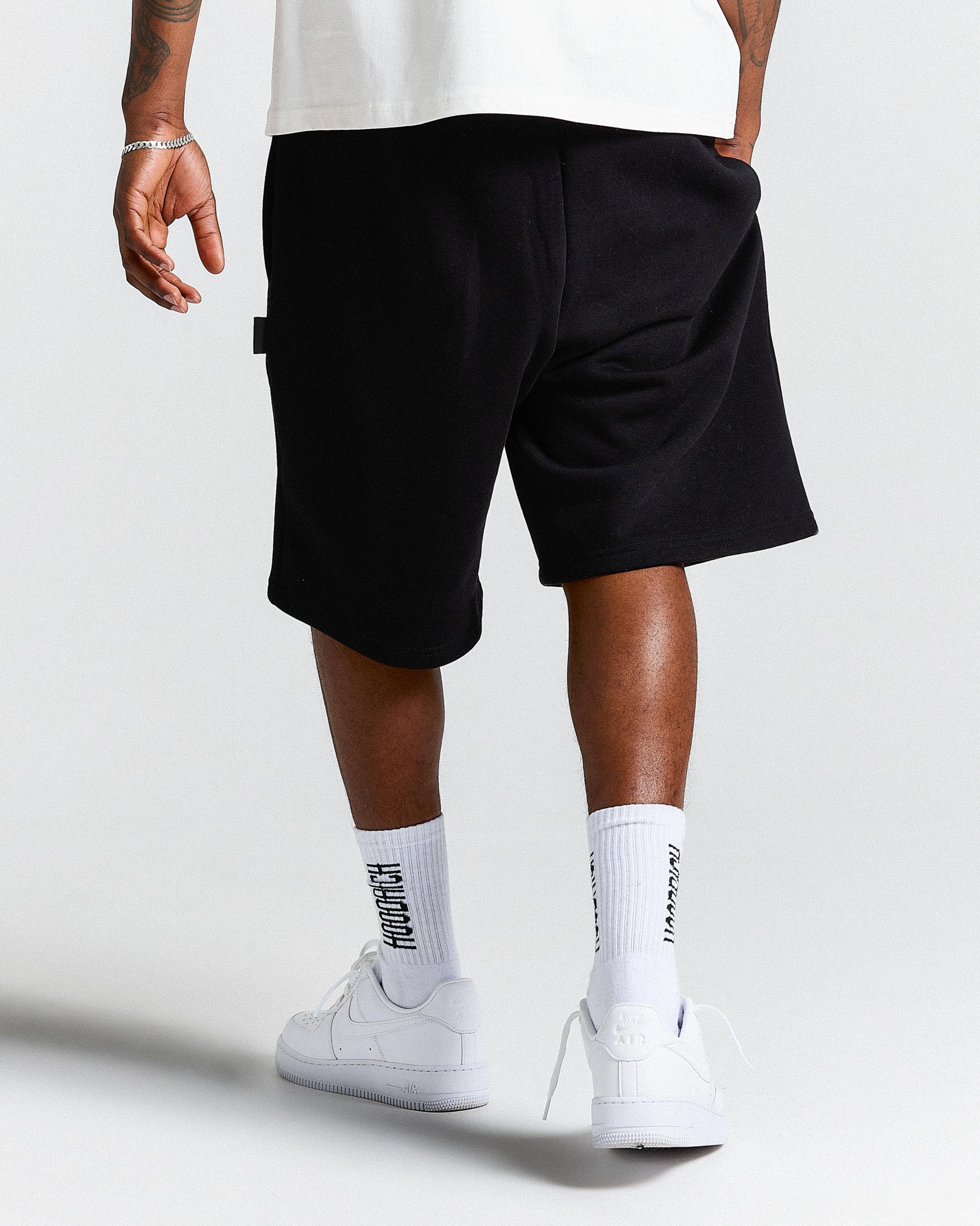 Ritual Crown Oversized Shorts - Black/White - Image 6