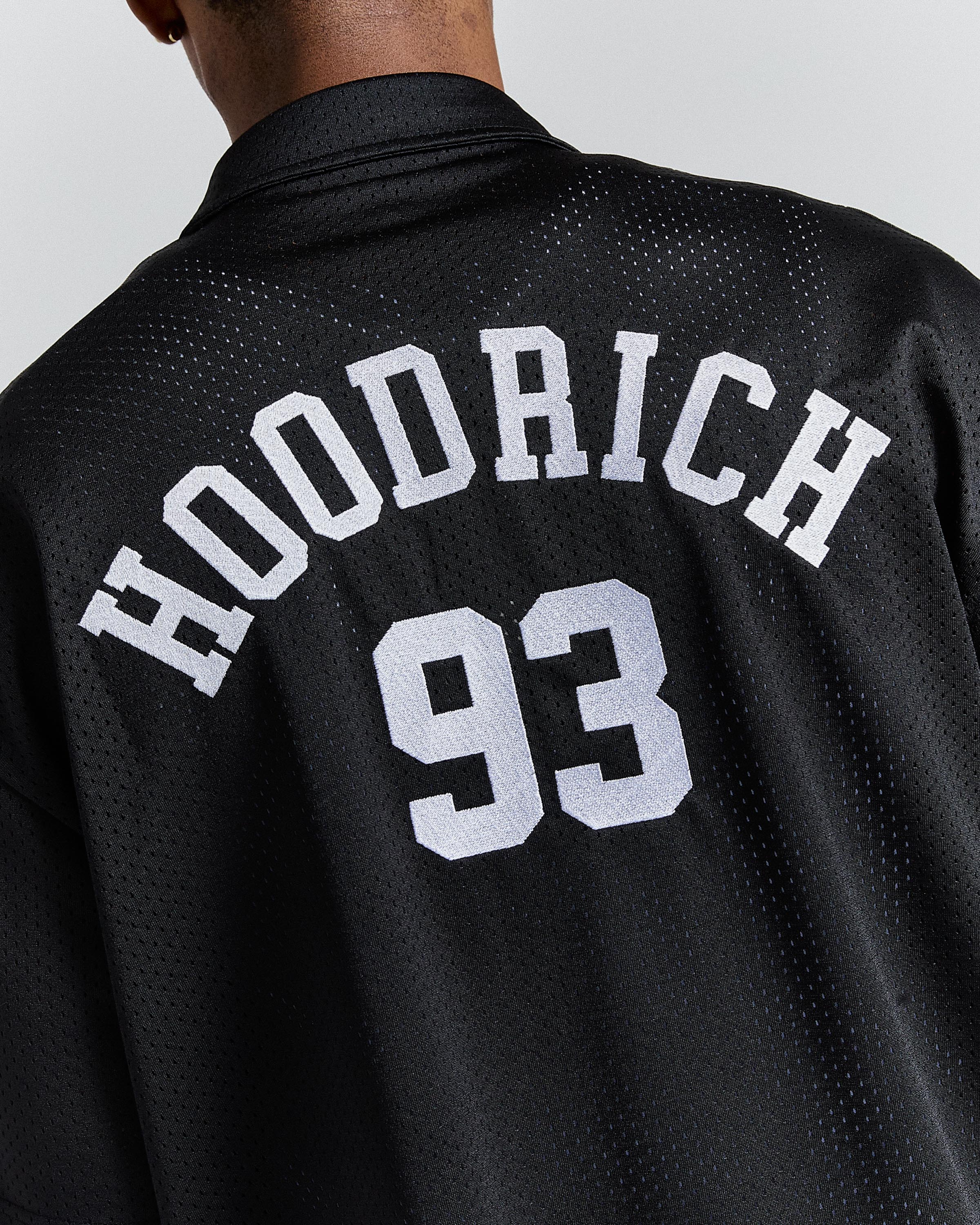 The Winner's Circle Roots Oversized Mesh Shirt - Black/White - Image 5