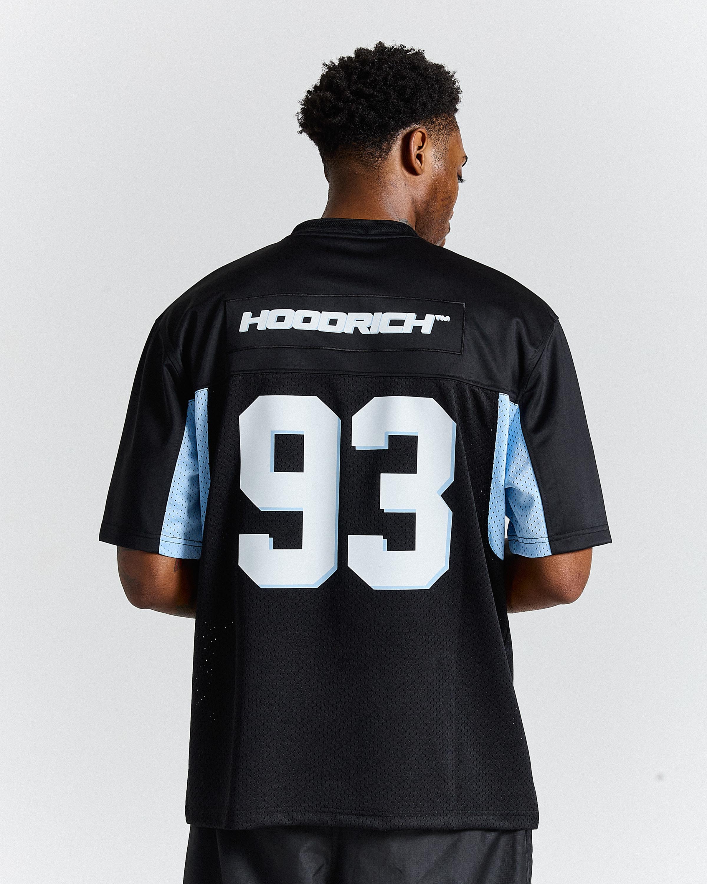 Ryder 93 Oversized Mesh Jersey - Black/White - Image 2