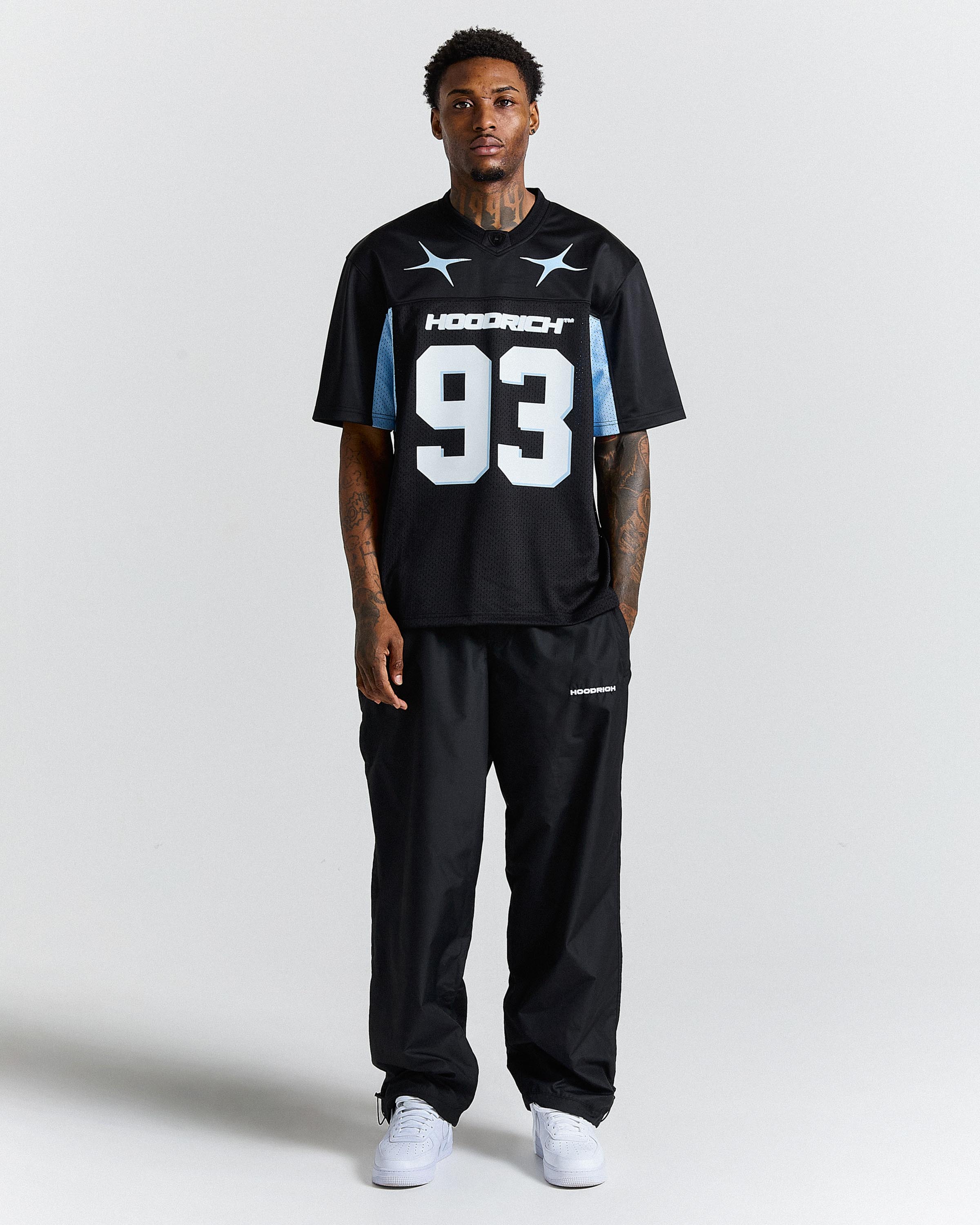Ryder 93 Oversized Mesh Jersey - Black/White - Image 4