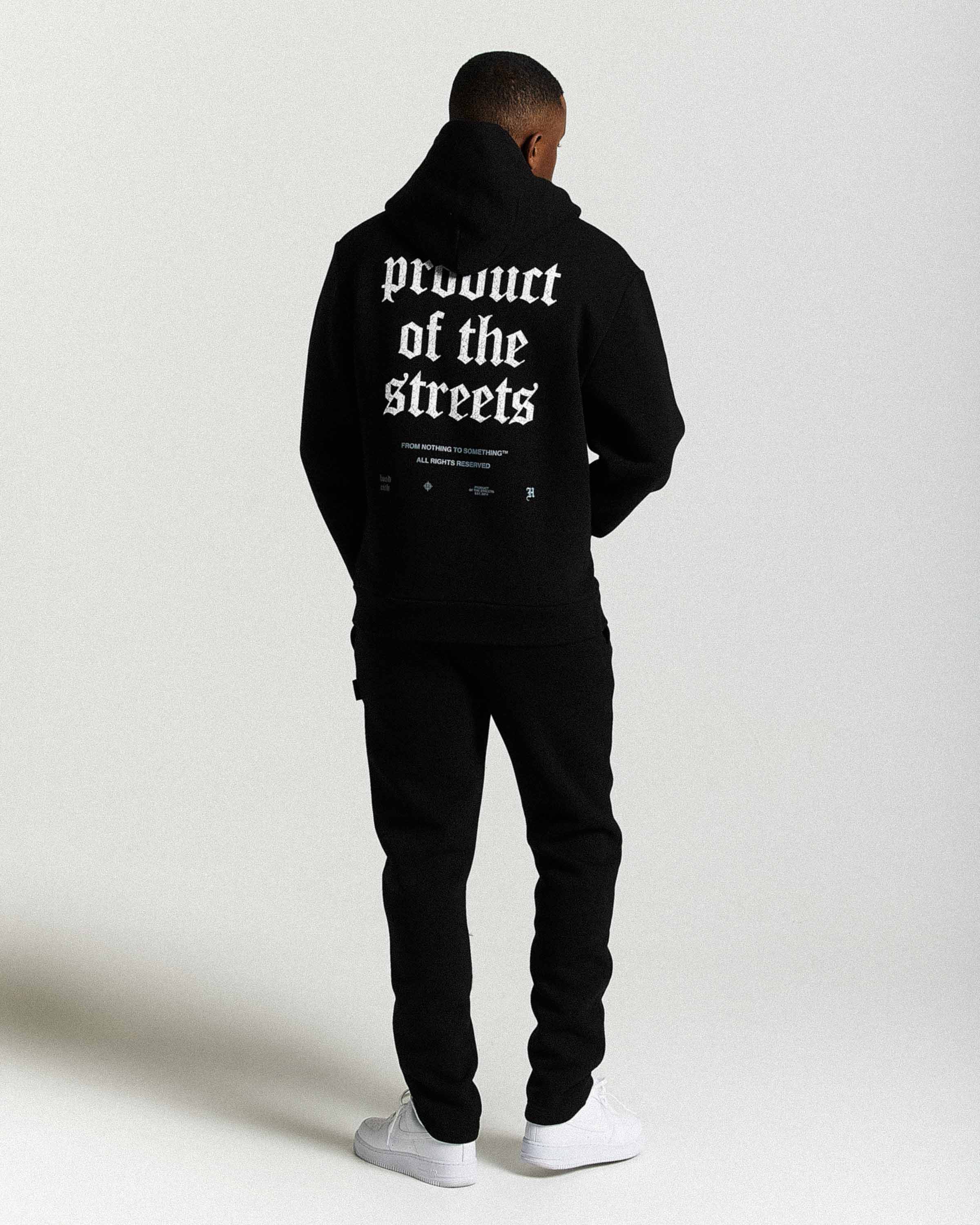 Shadow Hoodie - Black/White/Blue - Image 3